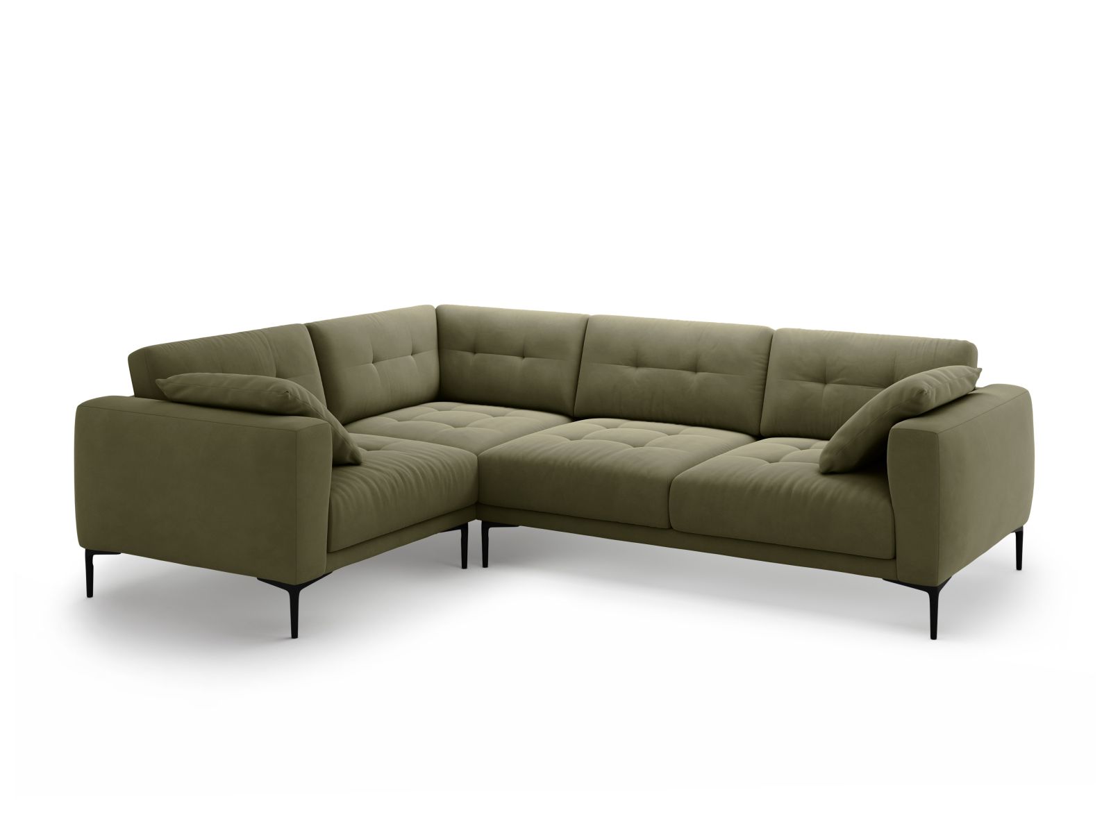 Left Velvet Sofa, "Bemy", 4 Seats, 282x194x86
