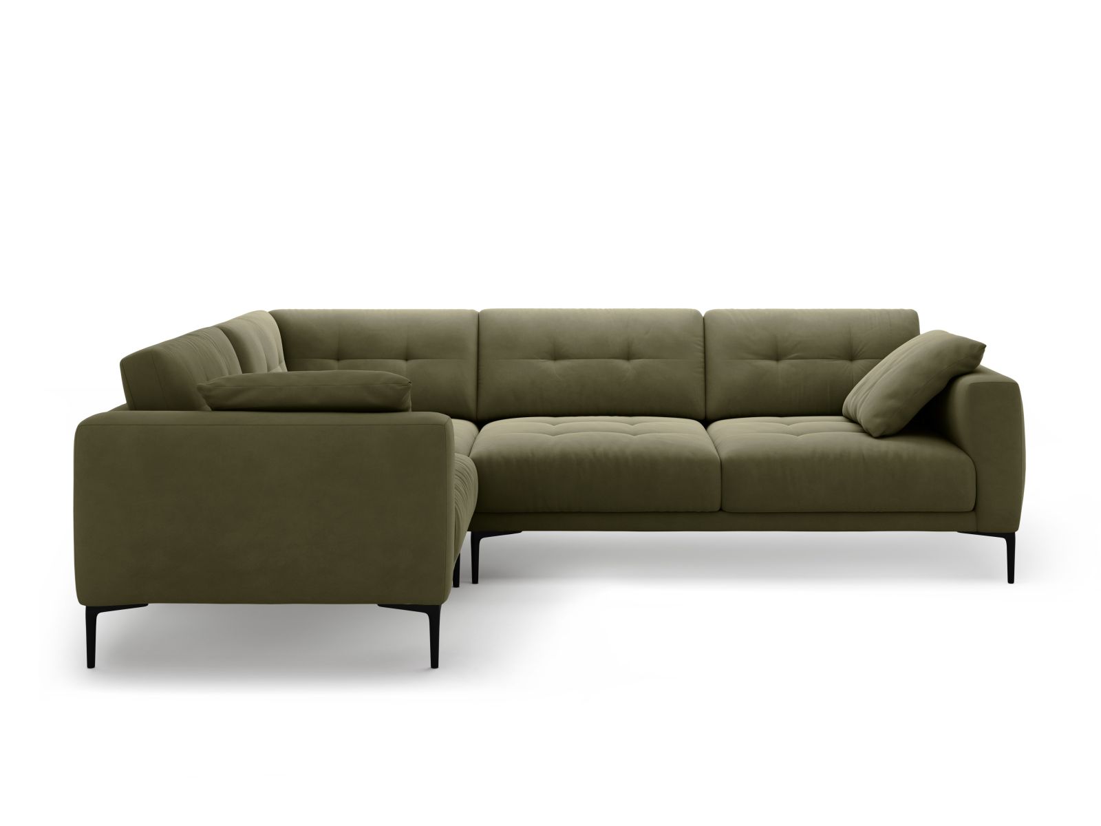 Left Velvet Sofa, "Bemy", 4 Seats, 282x194x86