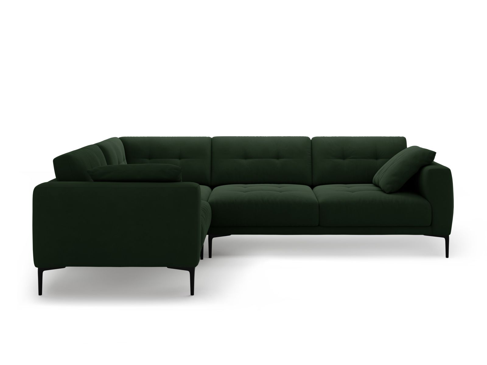 Left Velvet Sofa, "Bemy", 4 Seats, 282x194x86