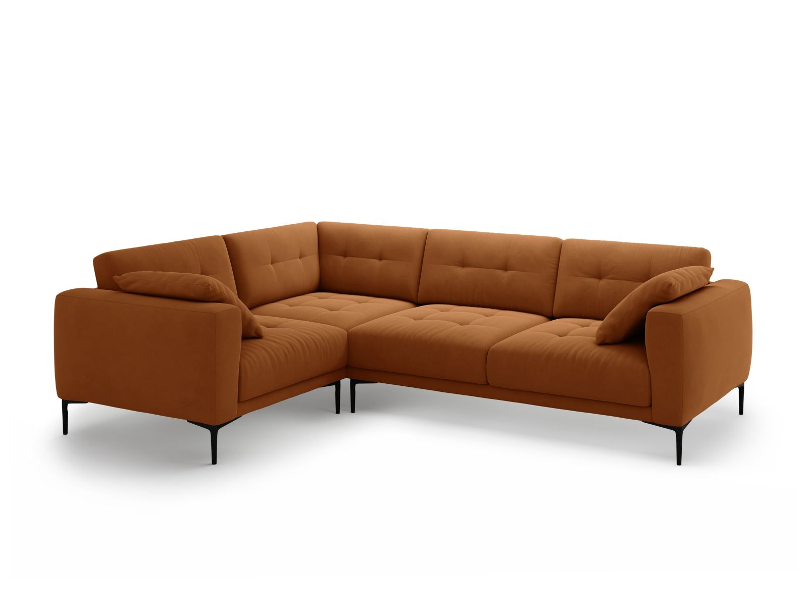 Left Velvet Sofa, "Bemy", 4 Seats, 282x194x86