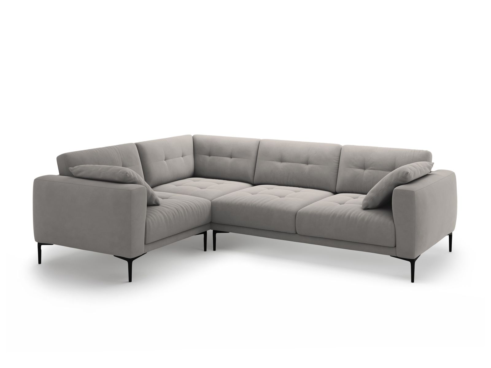 Left Velvet Sofa, "Bemy", 4 Seats, 282x194x86