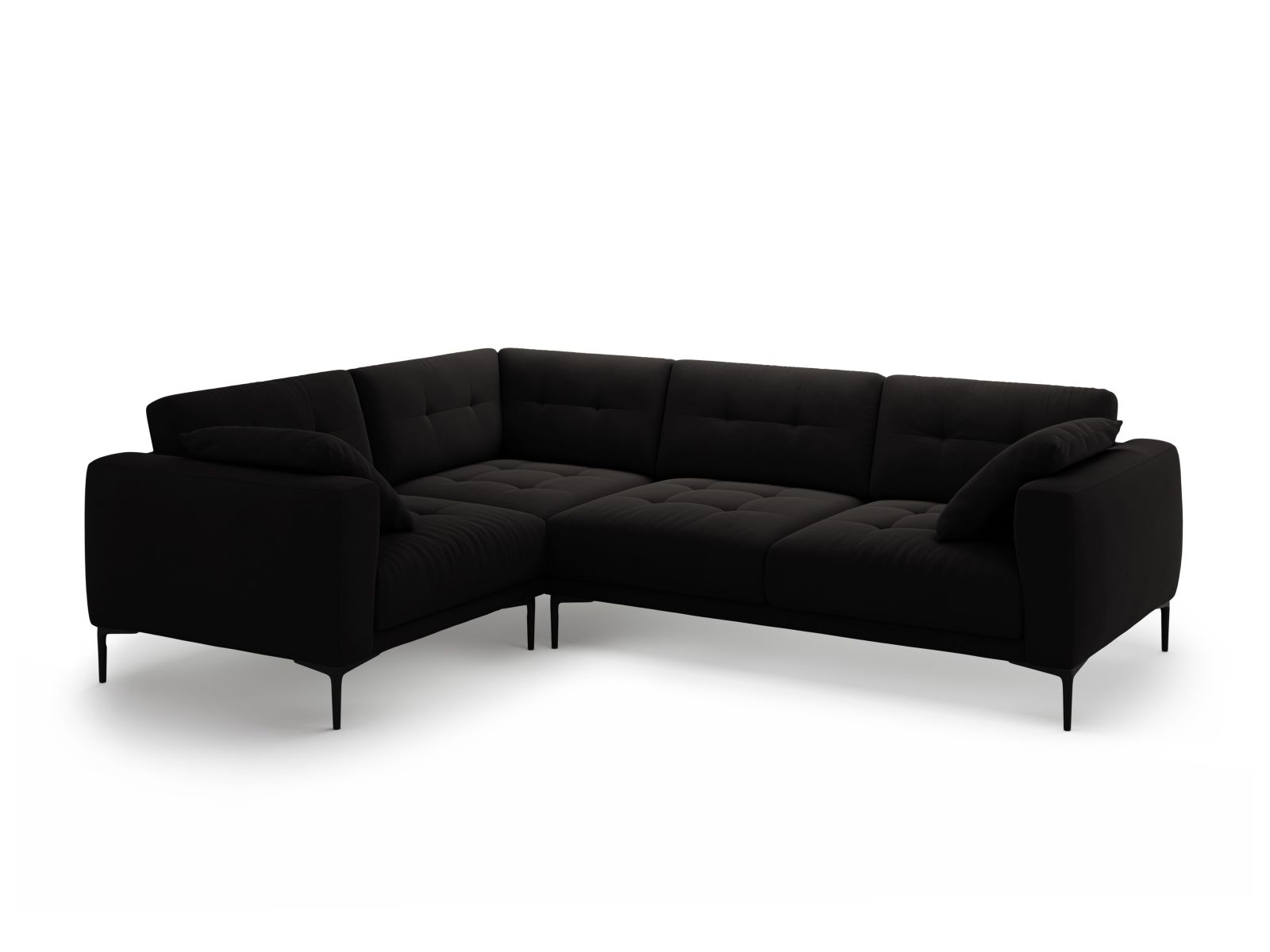 Left Velvet Sofa, "Bemy", 4 Seats, 282x194x86