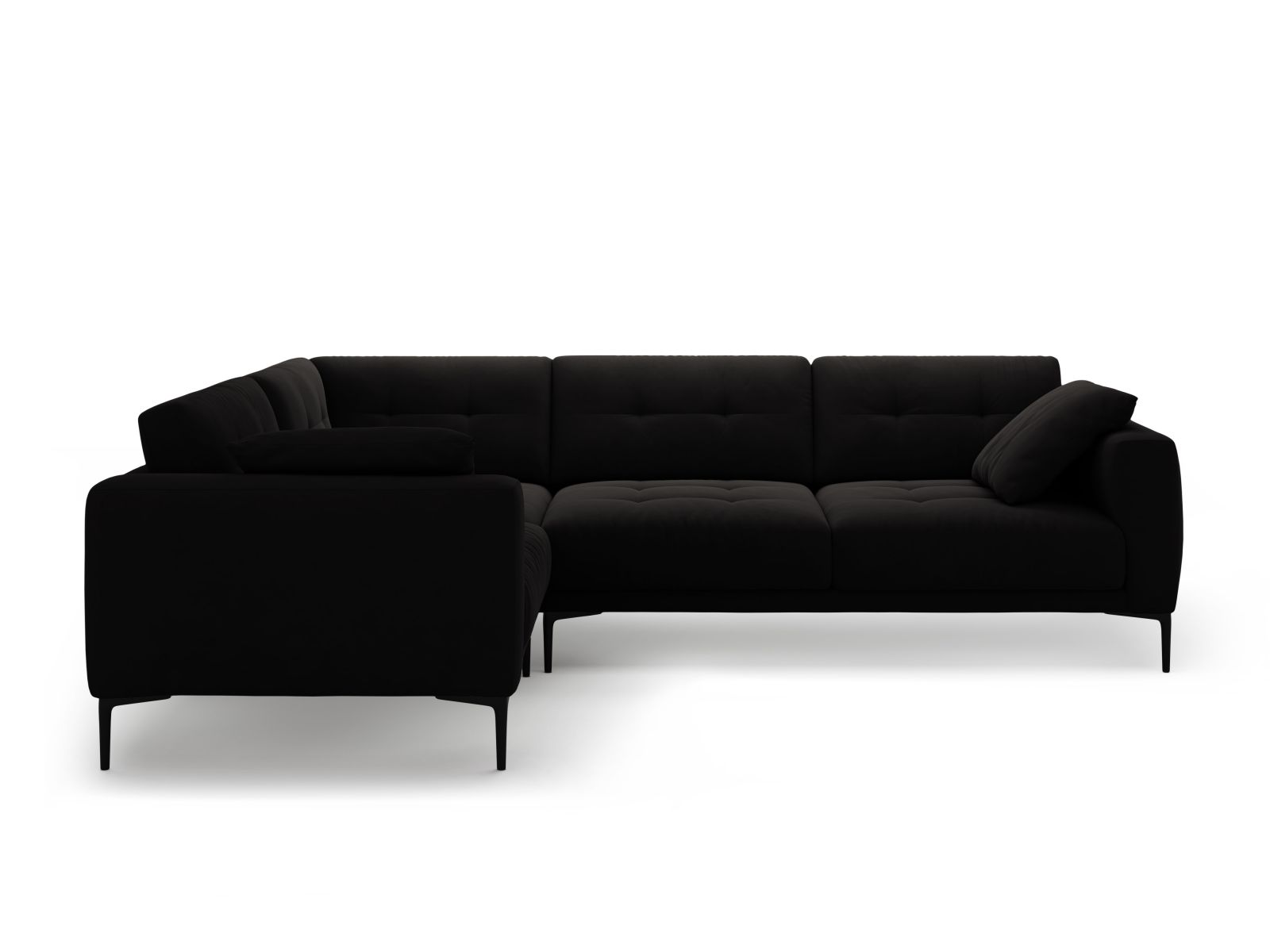 Left Velvet Sofa, "Bemy", 4 Seats, 282x194x86