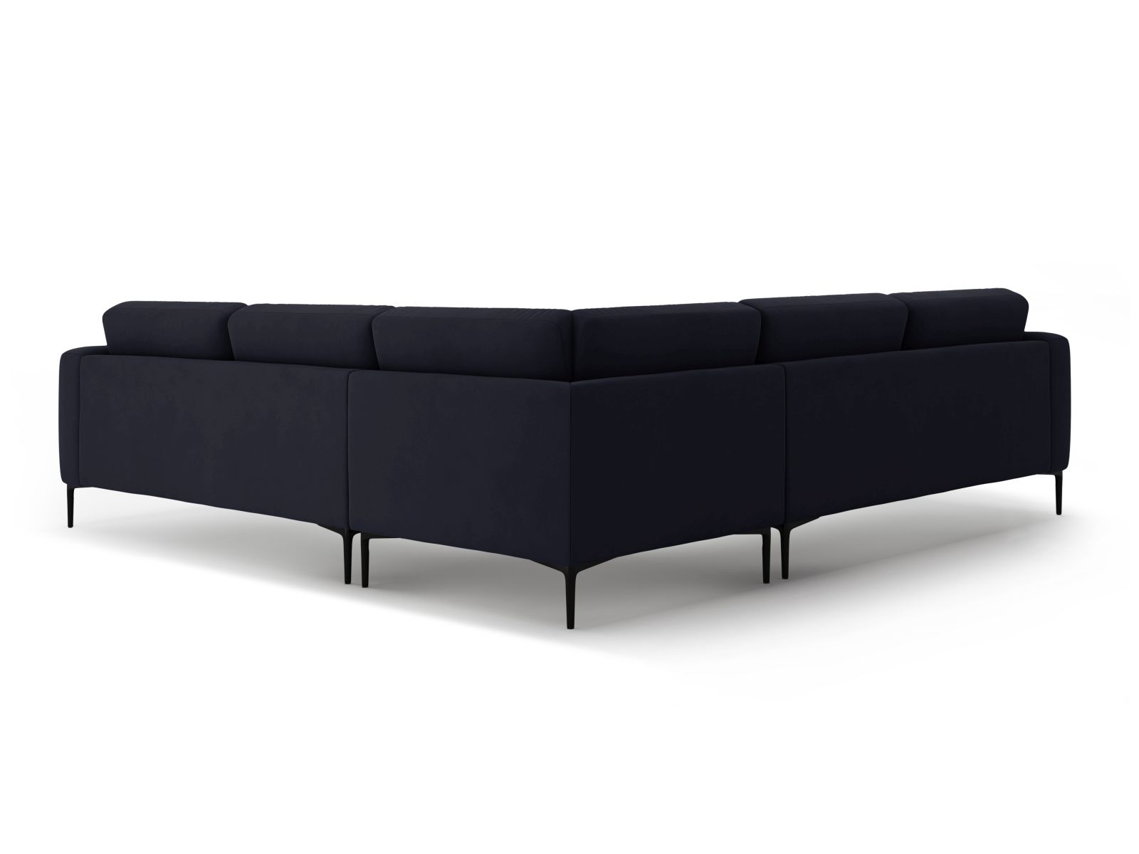 Velvet Symmetrical Corner Sofa, "Bemy", 5 Seats, 282x282x86