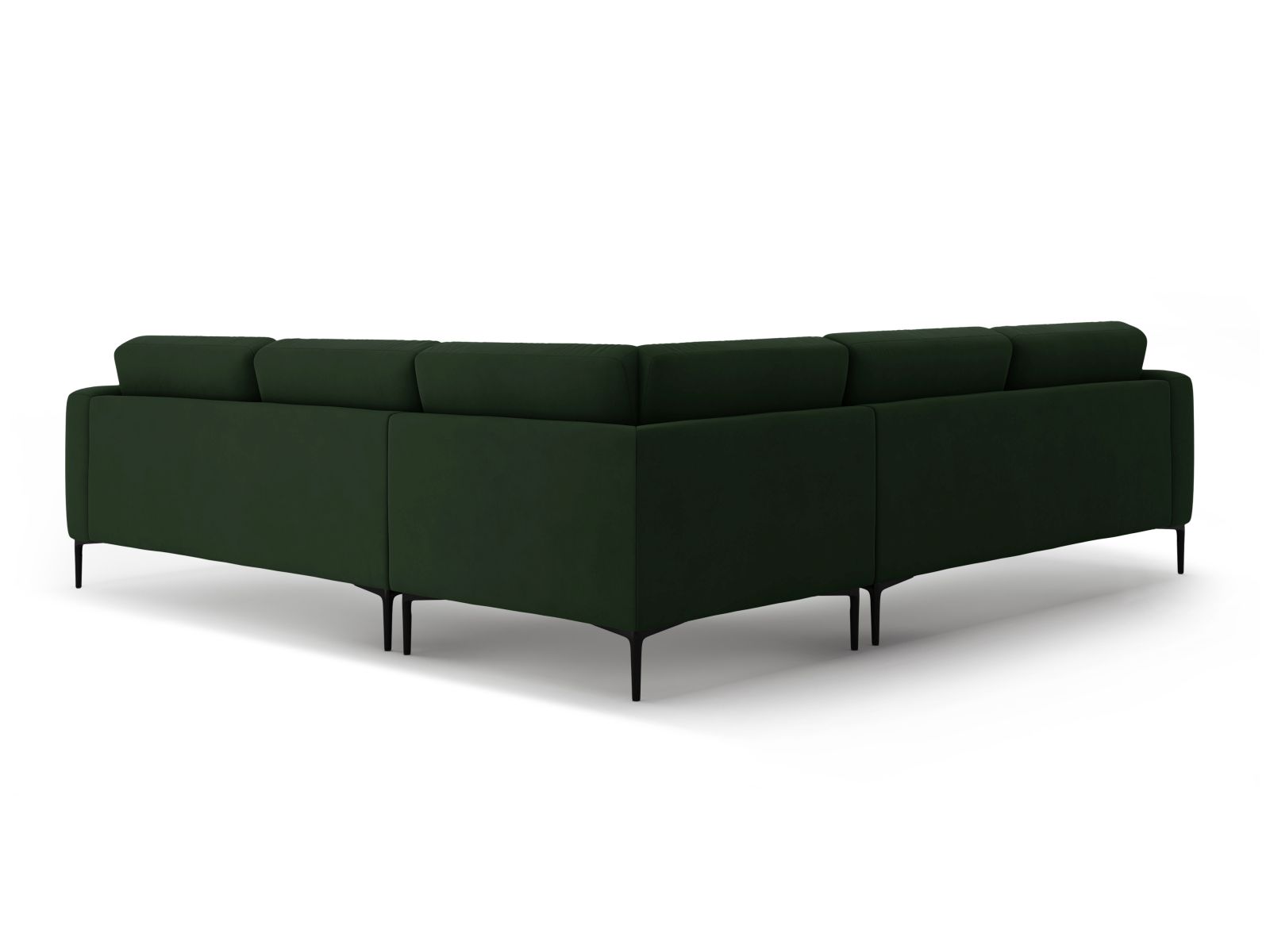 Velvet Symmetrical Corner Sofa, "Bemy", 5 Seats, 282x282x86