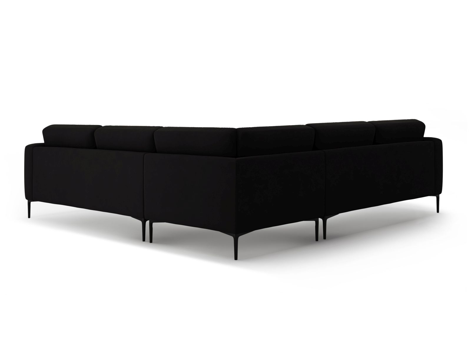 Velvet Symmetrical Corner Sofa, "Bemy", 5 Seats, 282x282x86