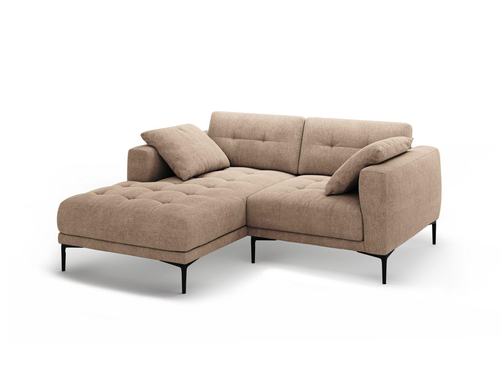 Left Corner Sofa, "Bemy", 2 Seats, 205x174x86