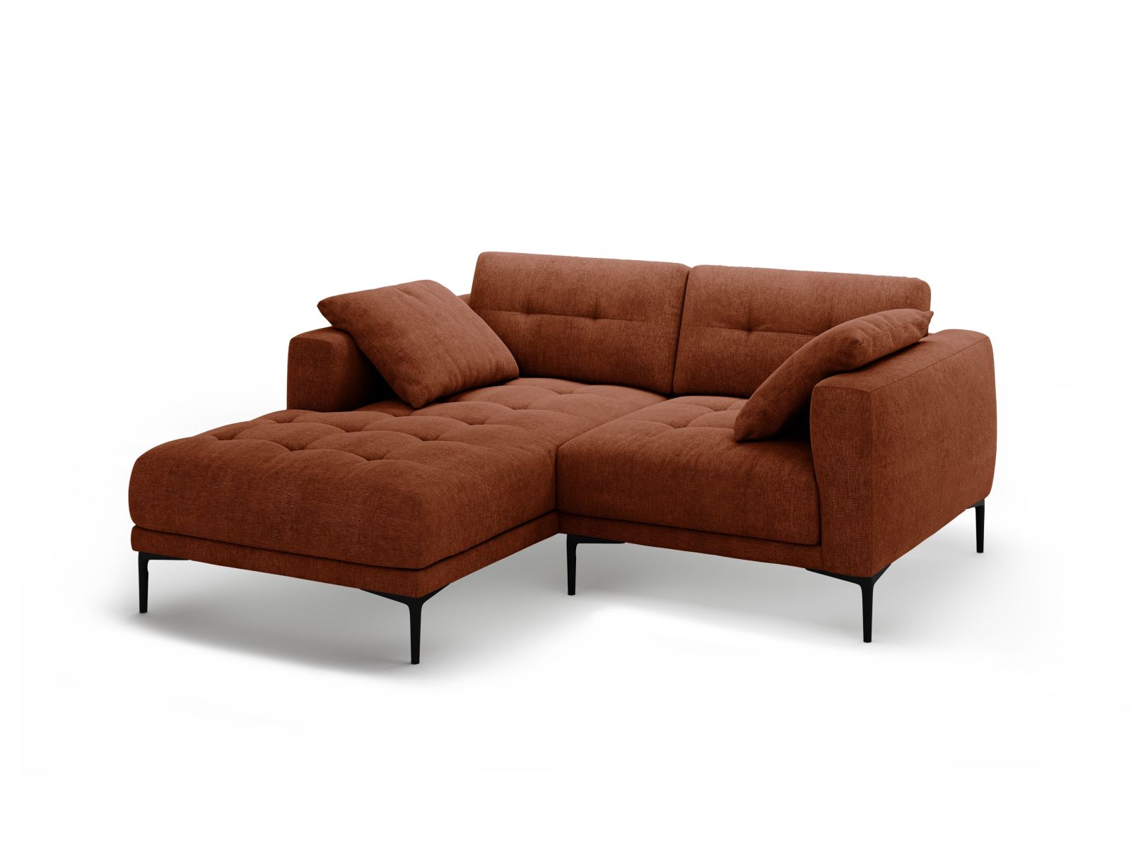 Left Corner Sofa, "Bemy", 2 Seats, 205x174x86