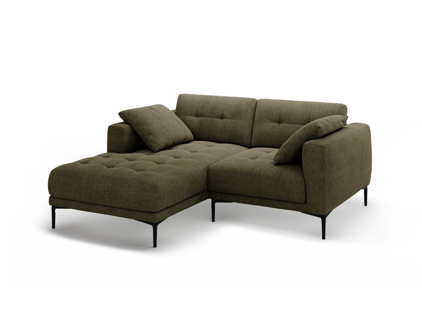 Left Corner Sofa, "Bemy", 2 Seats, 205x174x86