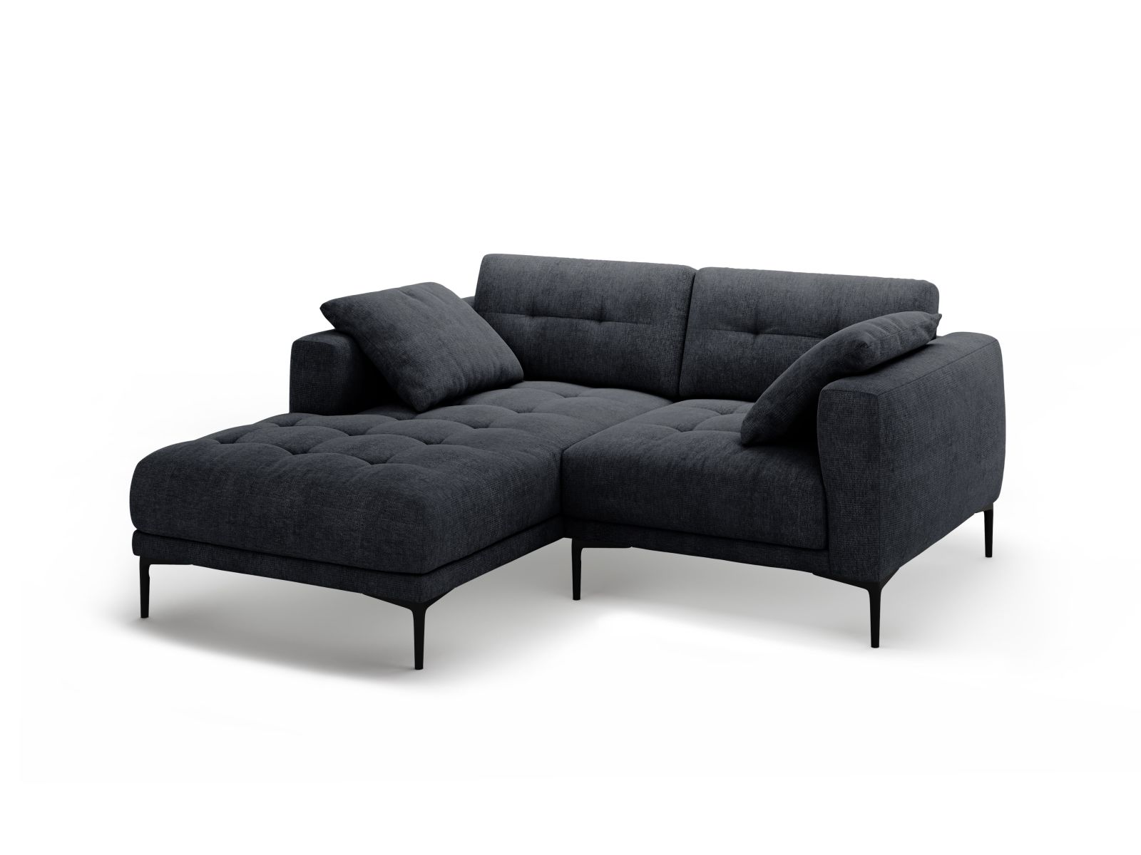 Left Corner Sofa, "Bemy", 2 Seats, 205x174x86