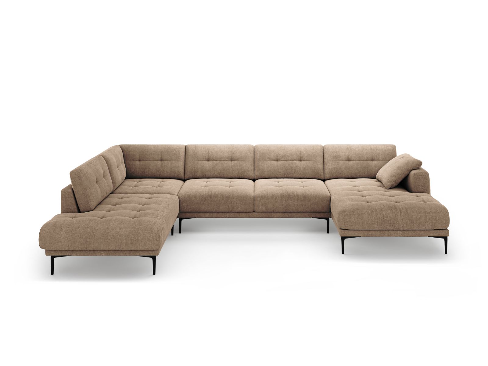 Panoramic Left Corner Sofa, "Bemy", 7 Seats, 368x240x86