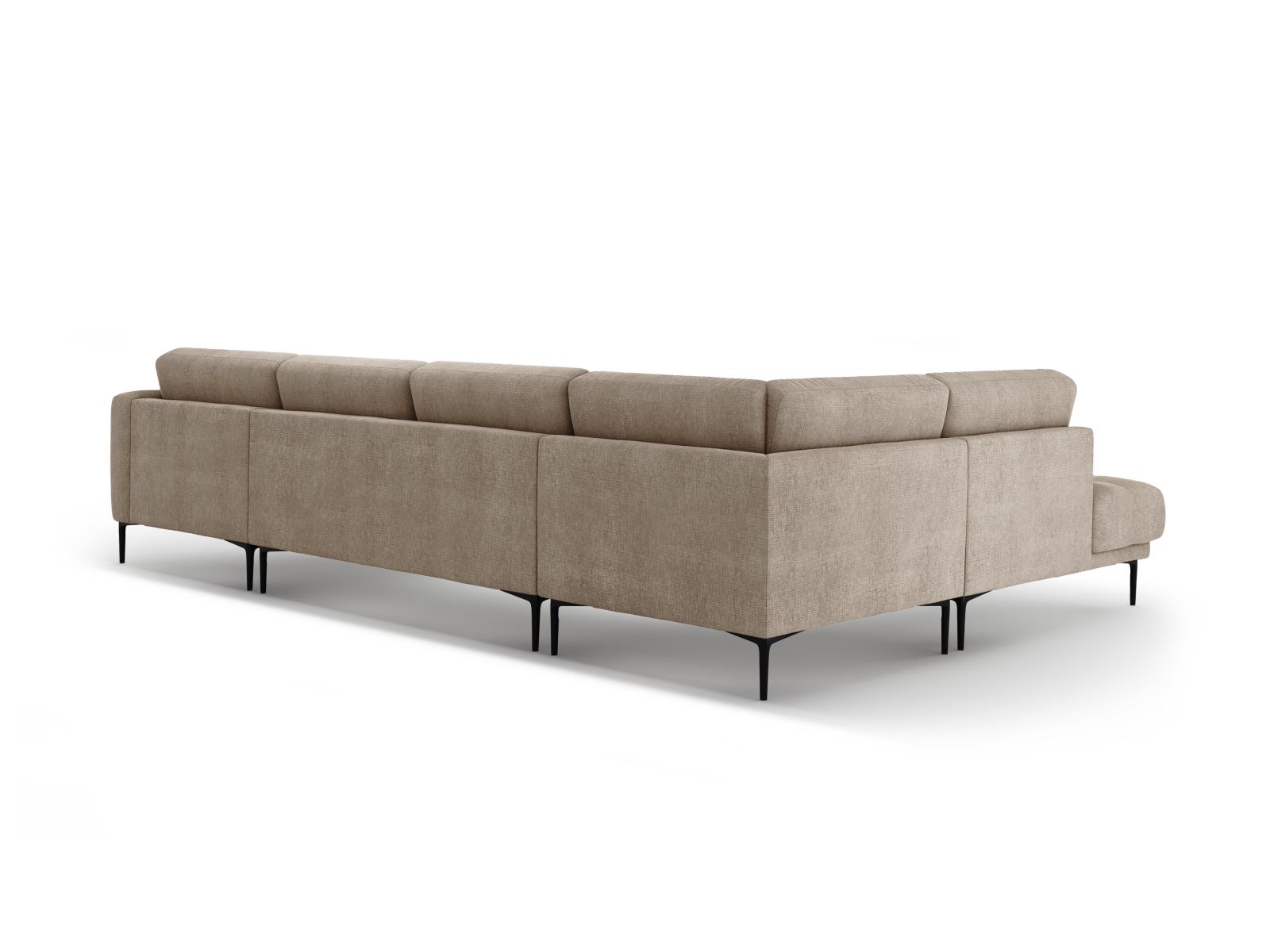 Panoramic Left Corner Sofa, "Bemy", 7 Seats, 368x240x86