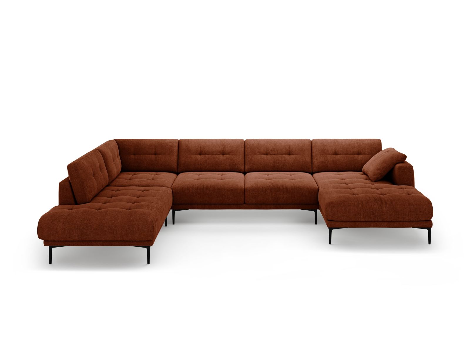Panoramic Left Corner Sofa, "Bemy", 7 Seats, 368x240x86