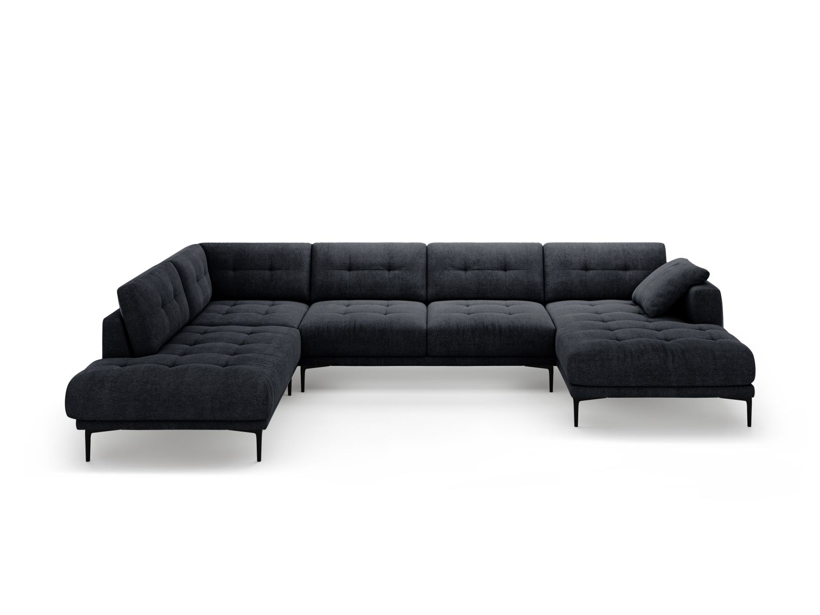 Panoramic Left Corner Sofa, "Bemy", 7 Seats, 368x240x86