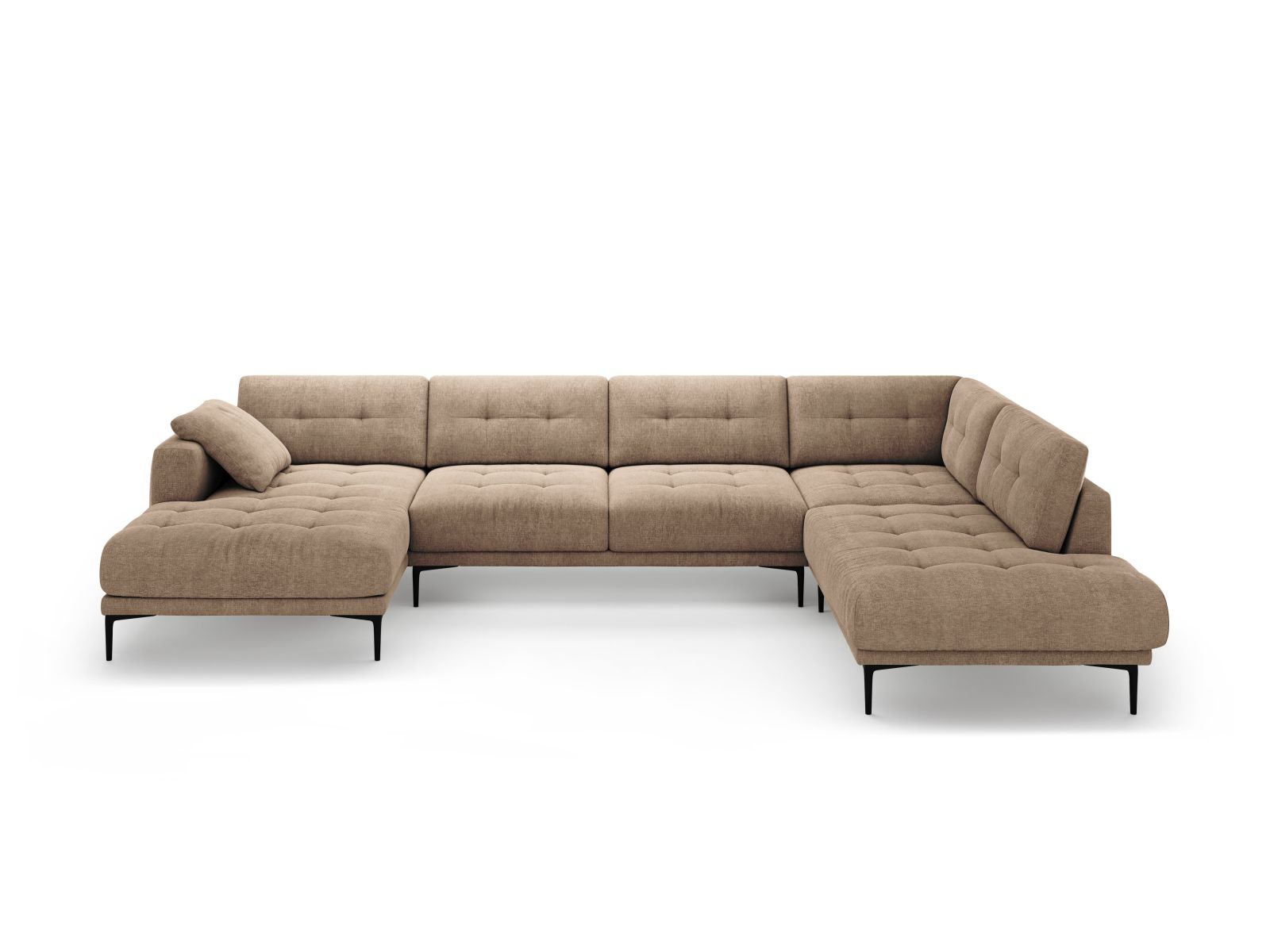 Panoramic Right Corner Sofa, "Bemy", 7 Seats, 368x240x86