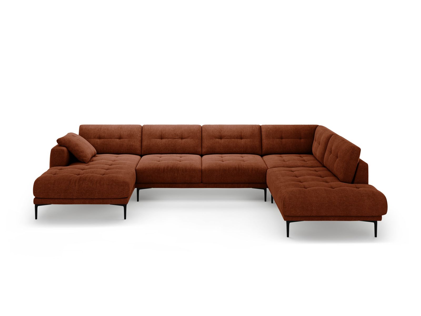 Panoramic Right Corner Sofa, "Bemy", 7 Seats, 368x240x86