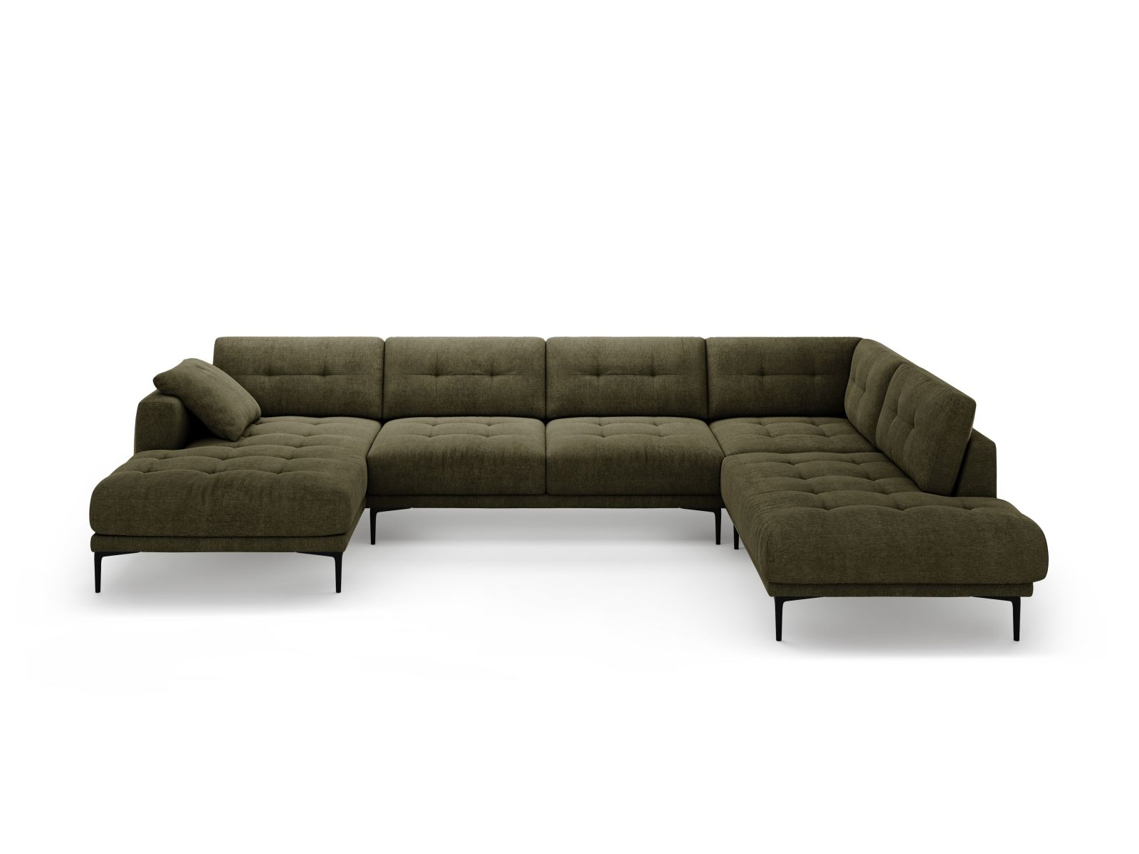 Panoramic Right Corner Sofa, "Bemy", 7 Seats, 368x240x86
