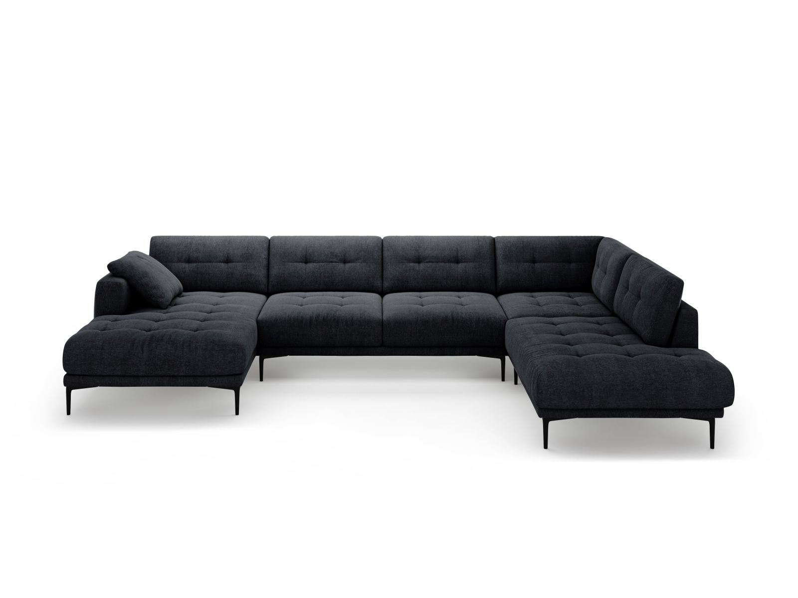 Panoramic Right Corner Sofa, "Bemy", 7 Seats, 368x240x86