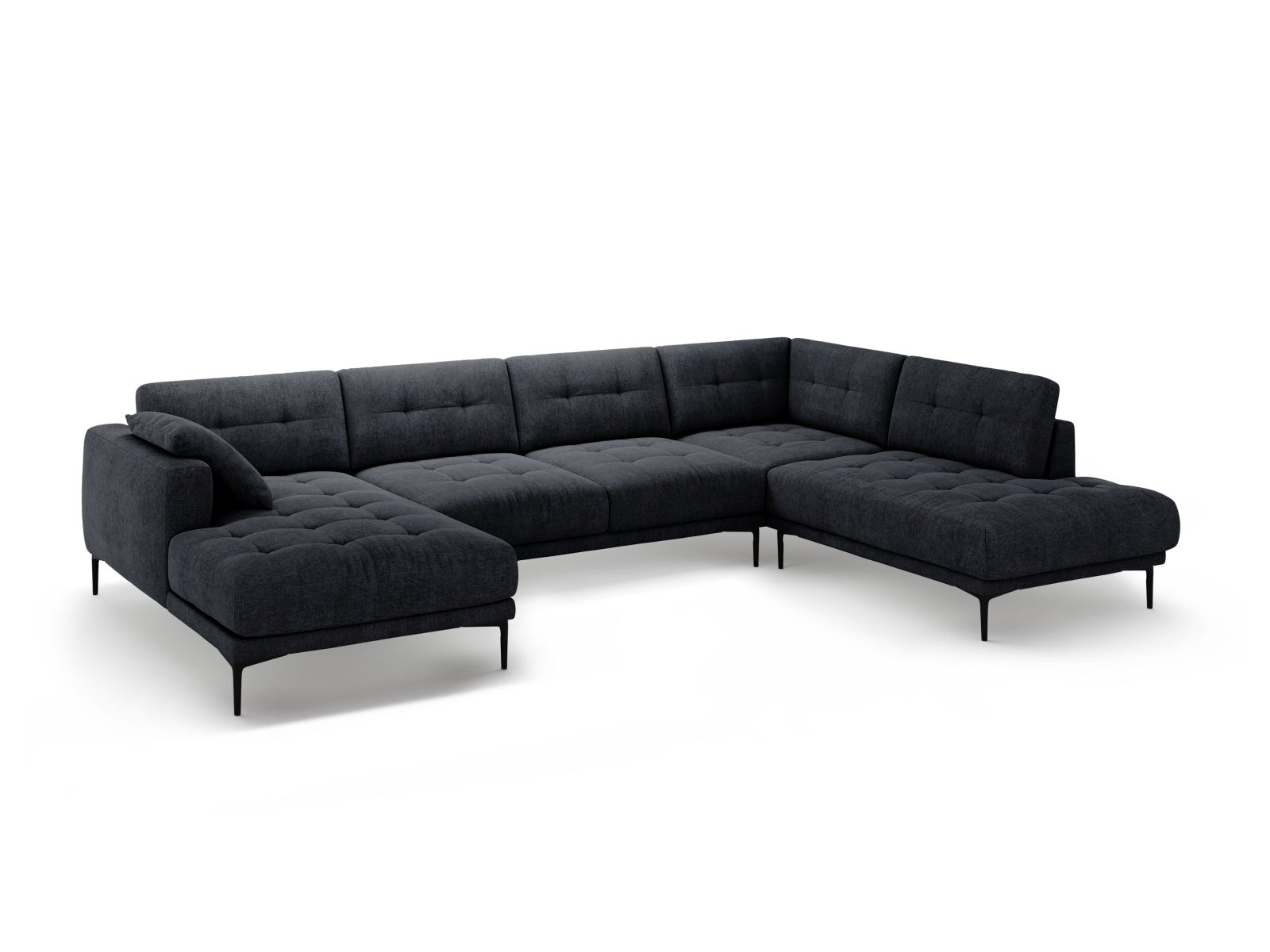 Panoramic Right Corner Sofa, "Bemy", 7 Seats, 368x240x86