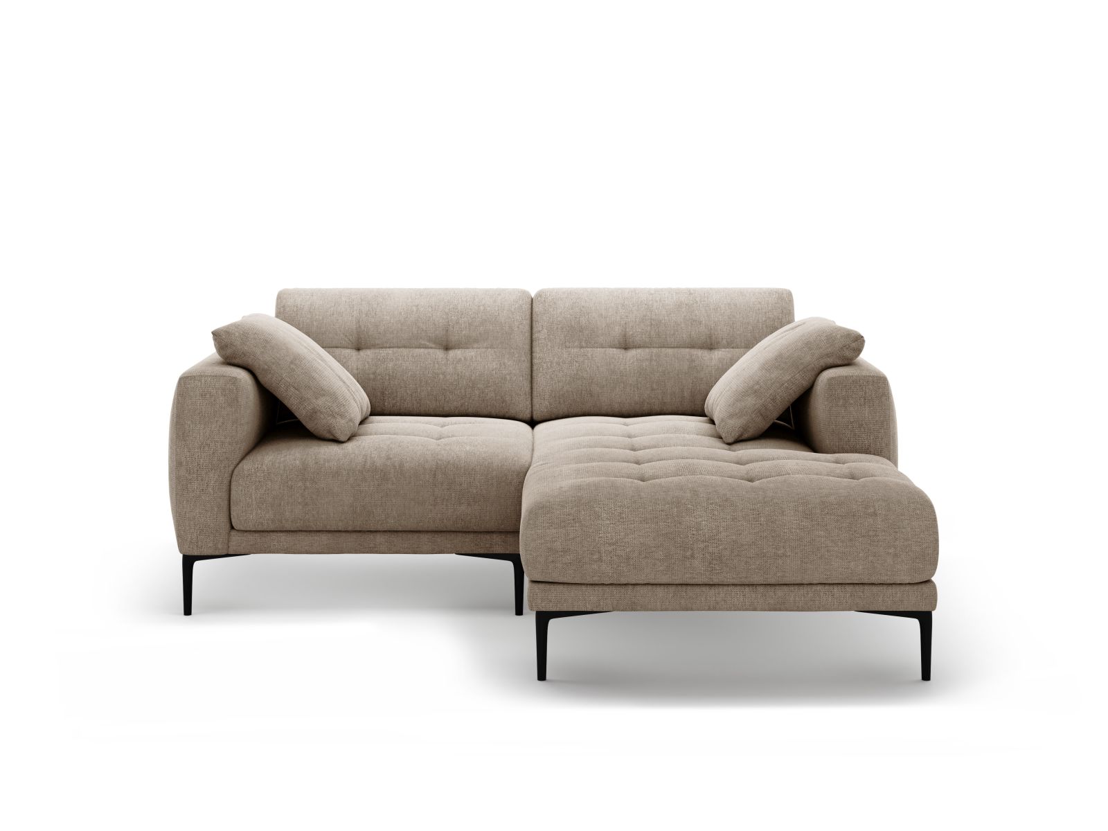 Right Corner Sofa, "Bemy", 2 Seats, 205x174x86