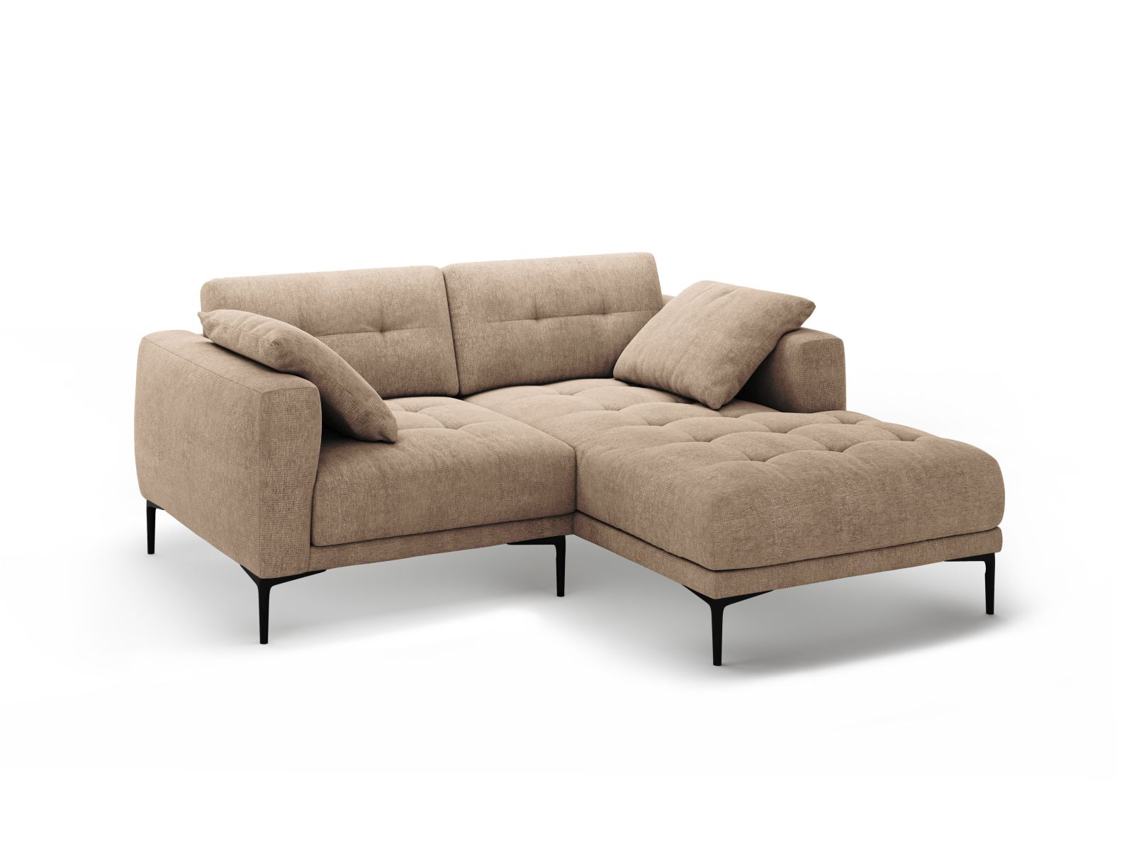 Right Corner Sofa, "Bemy", 2 Seats, 205x174x86