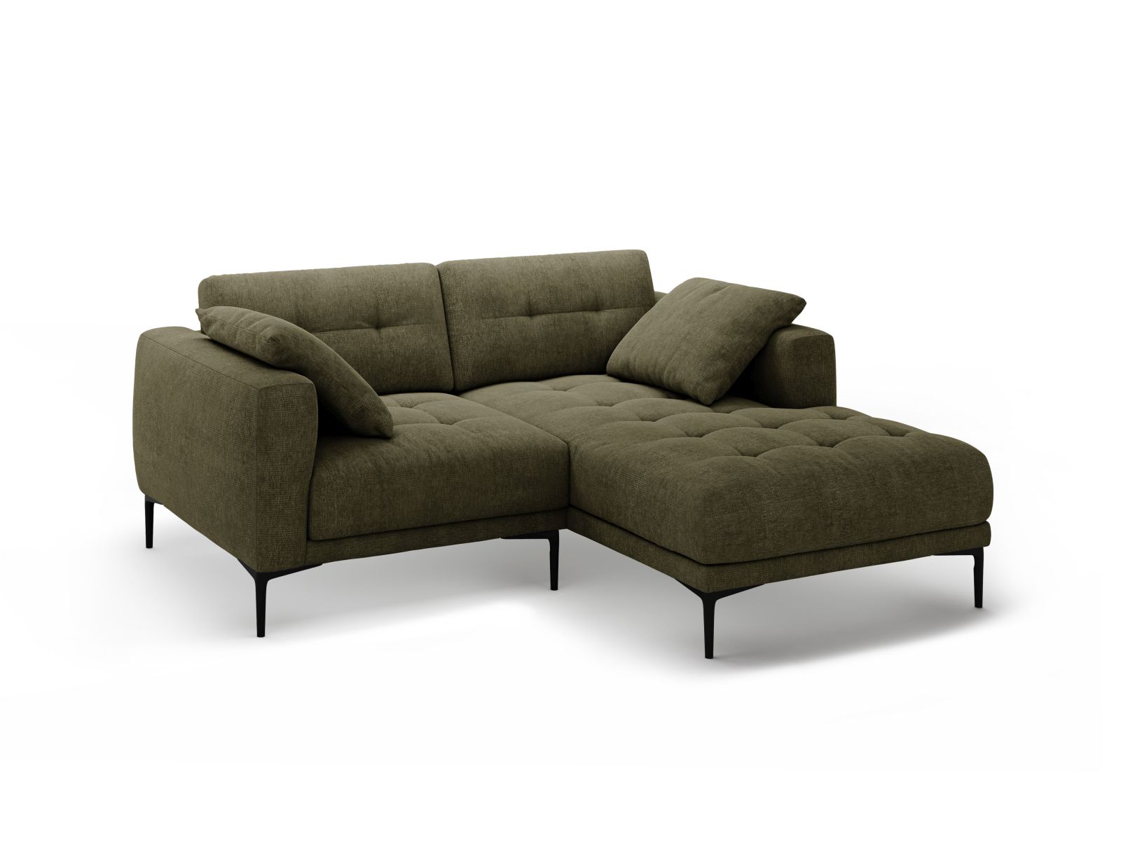 Right Corner Sofa, "Bemy", 2 Seats, 205x174x86