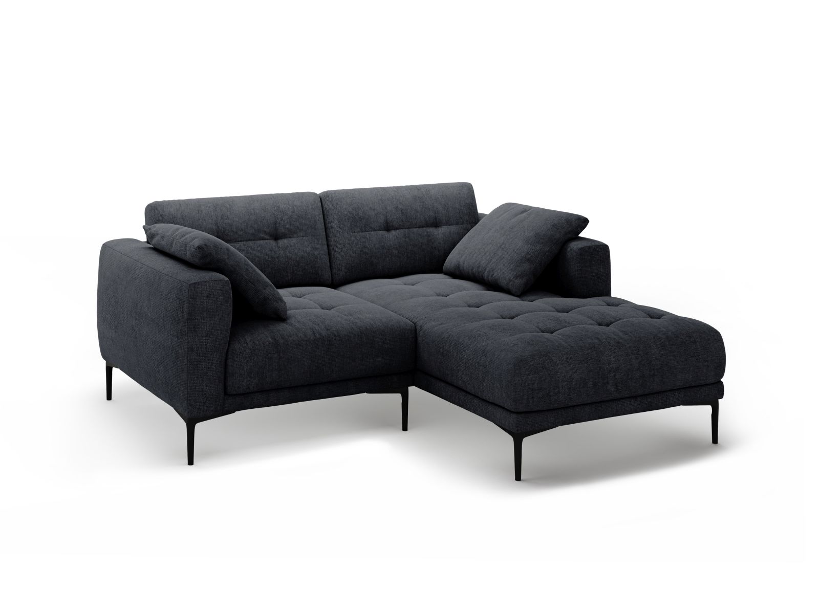 Right Corner Sofa, "Bemy", 2 Seats, 205x174x86
