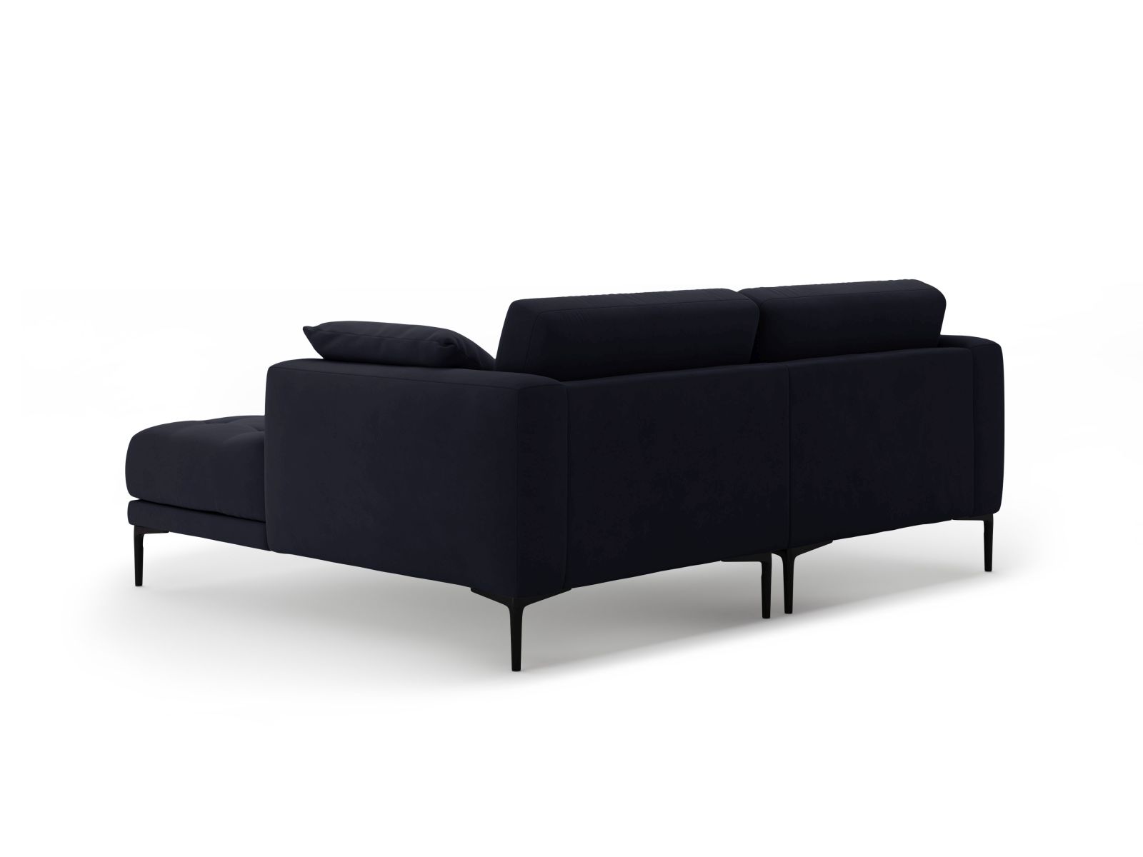 Right Velvet Sofa, "Bemy", 2 Seats, 205x174x86