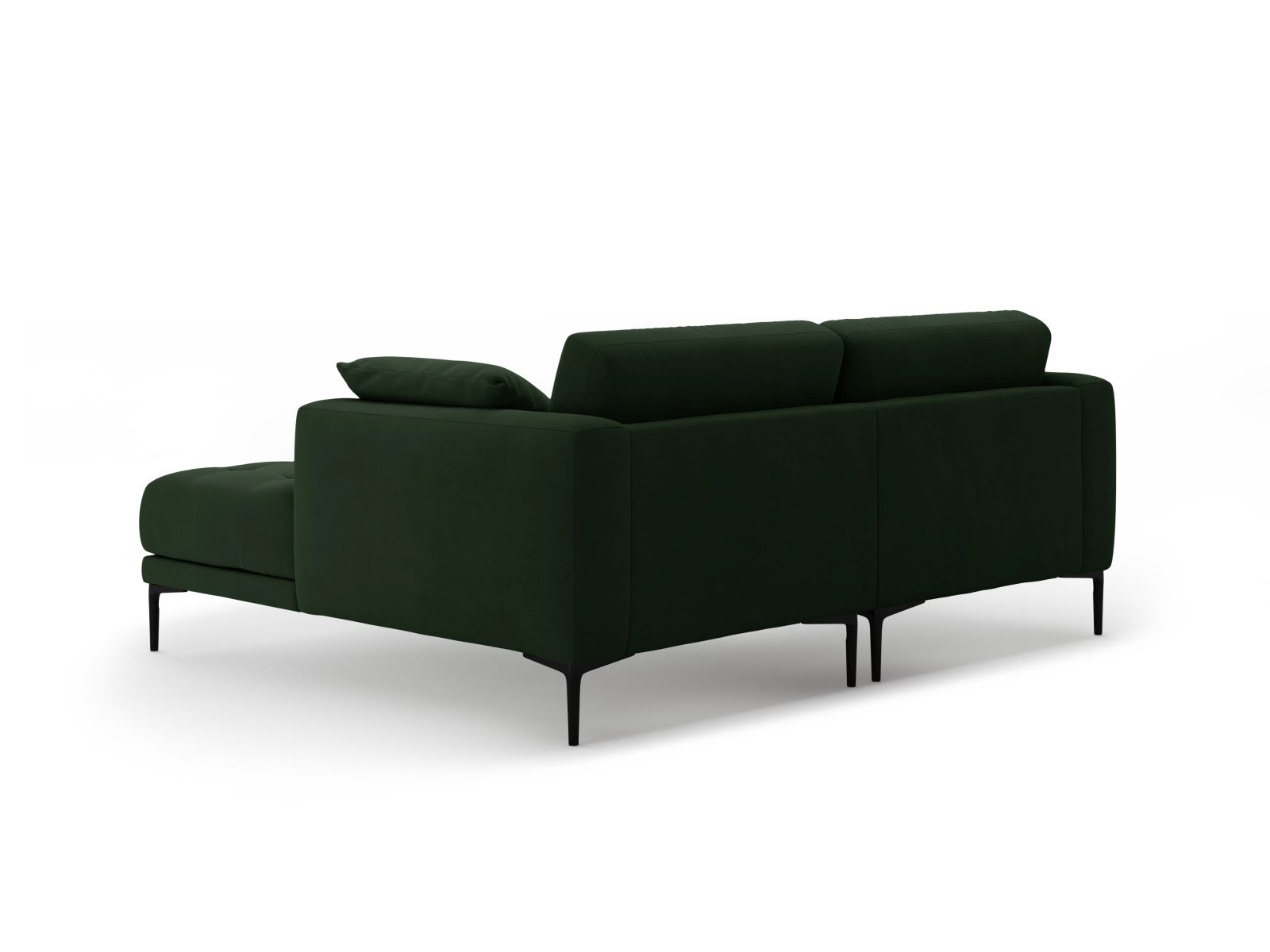 Right Velvet Sofa, "Bemy", 2 Seats, 205x174x86