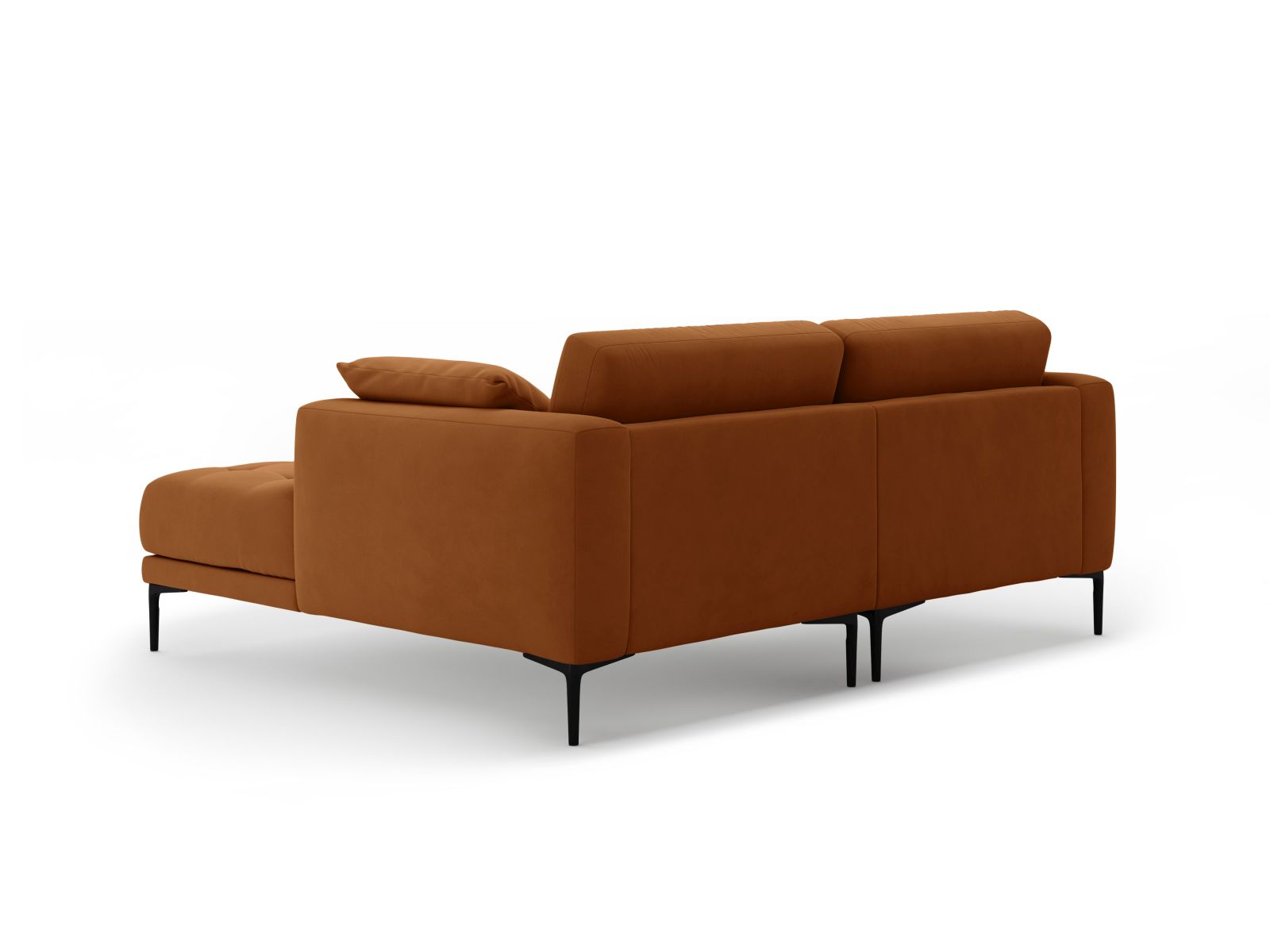 Right Velvet Sofa, "Bemy", 2 Seats, 205x174x86