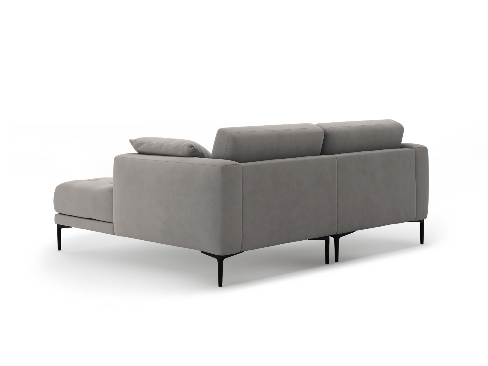 Right Velvet Sofa, "Bemy", 2 Seats, 205x174x86