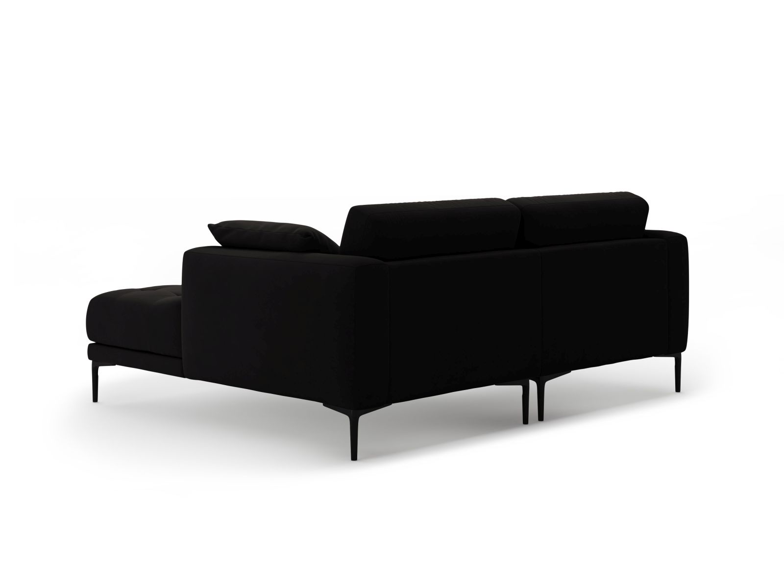 Right Velvet Sofa, "Bemy", 2 Seats, 205x174x86