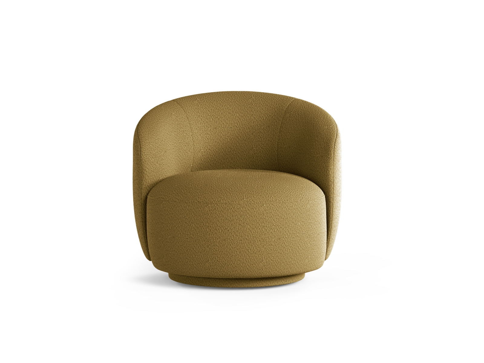 Swivel Boucle Armchair, "Letizia", 1 Seat, 86x83x76.5