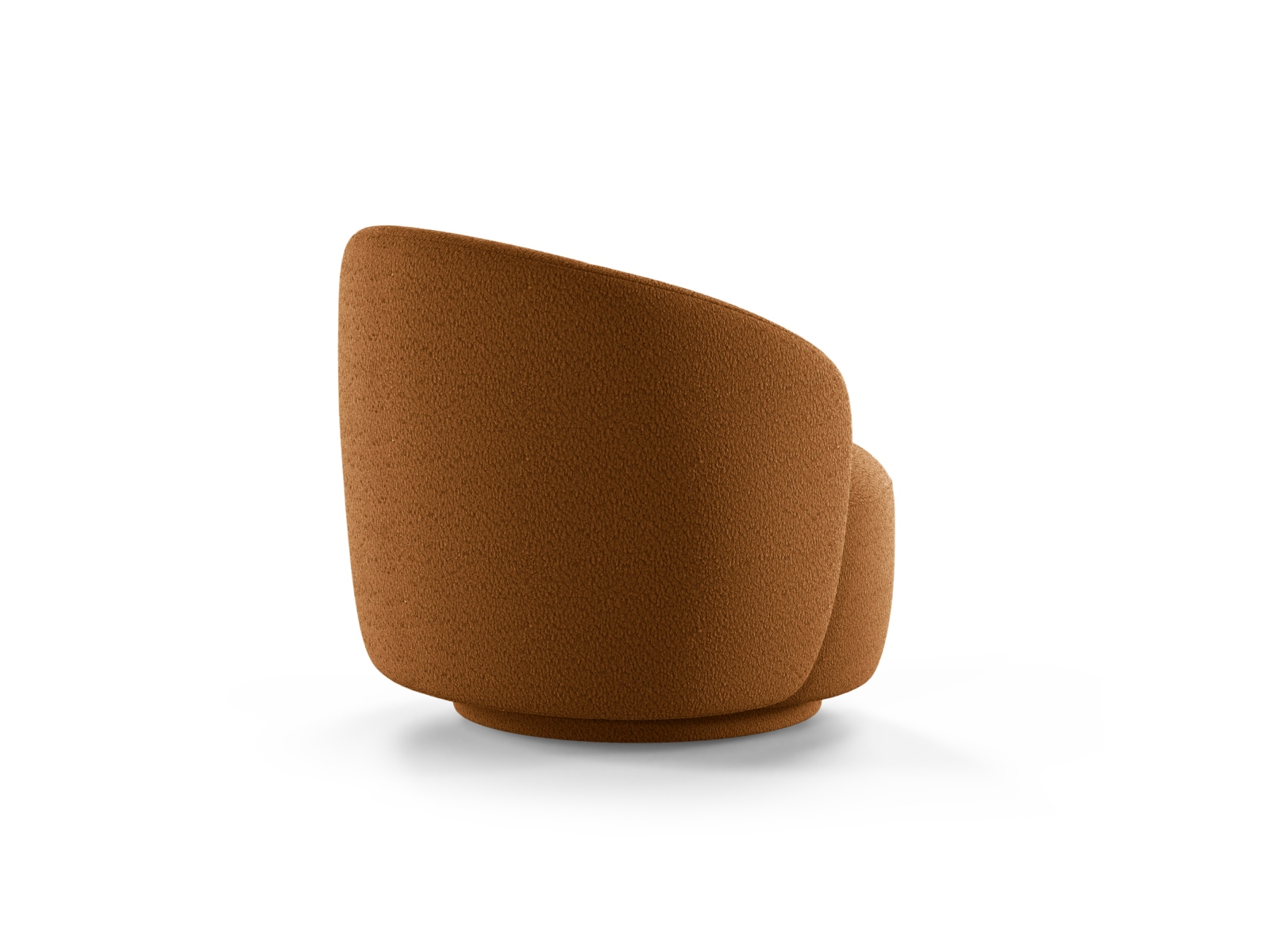 Swivel Boucle Armchair, "Letizia", 1 Seat, 86x83x76.5