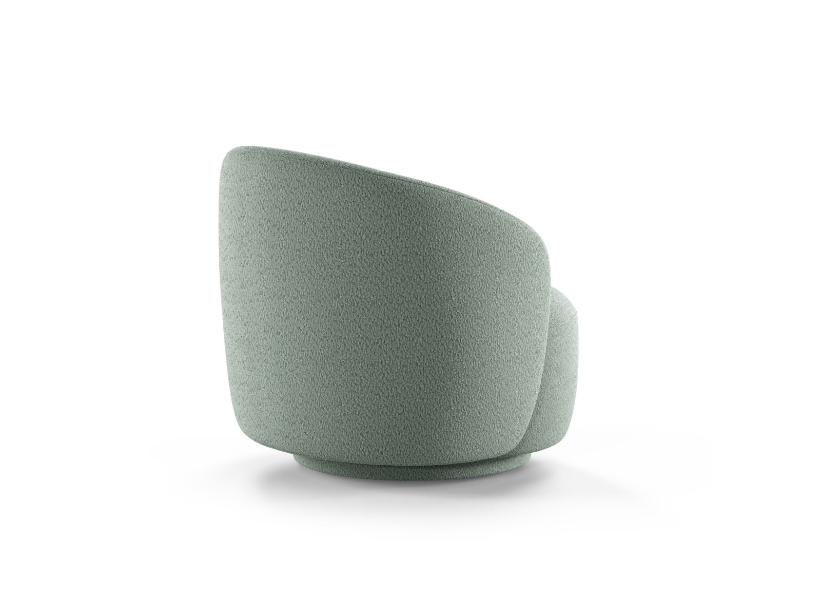 Swivel Boucle Armchair, "Letizia", 1 Seat, 86x83x76.5