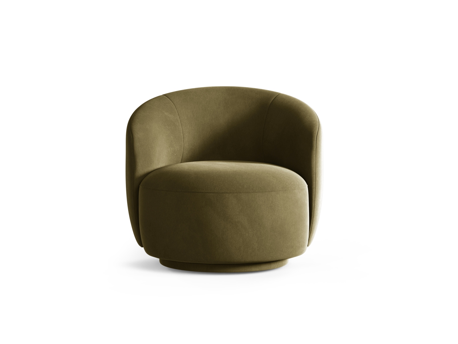 Swivel Velvet Armchair, "Letizia", 1 Seat, 86x83x76.5