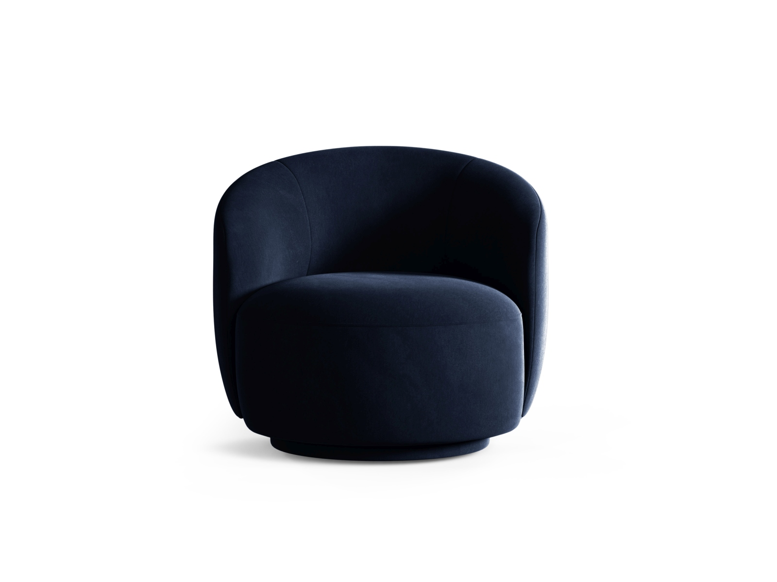 Swivel Velvet Armchair, "Letizia", 1 Seat, 86x83x76.5