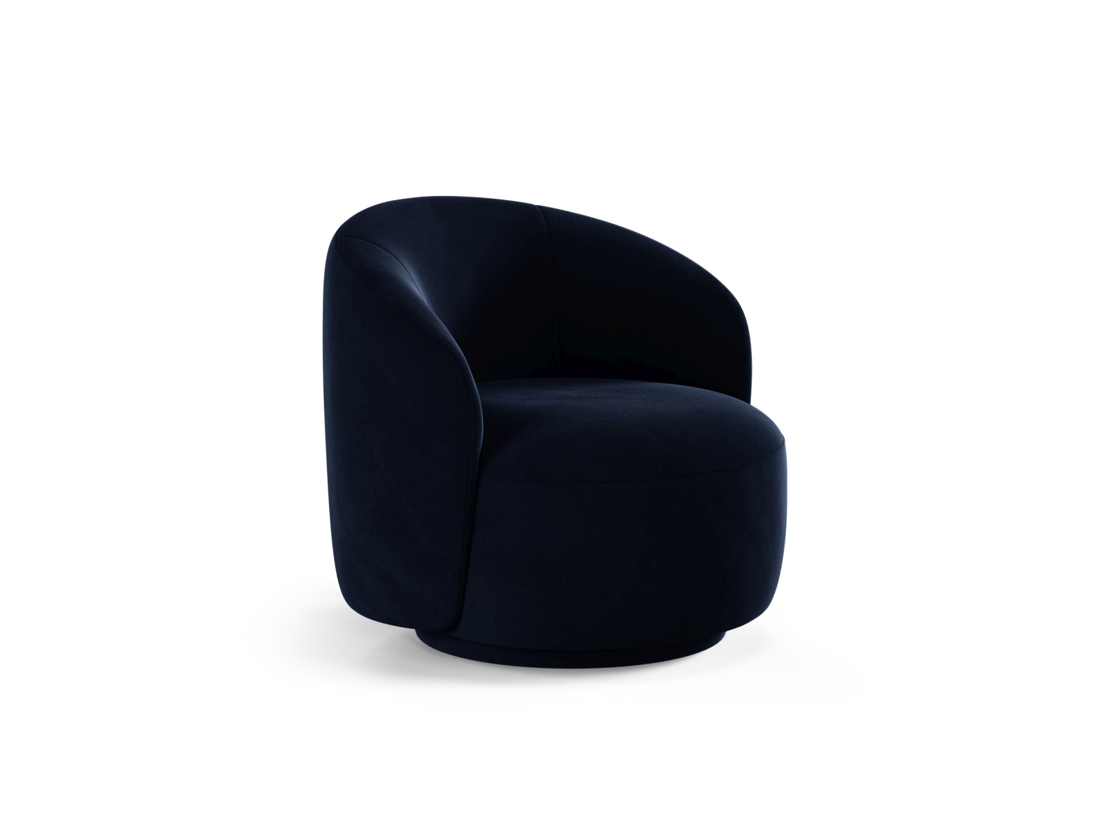 Swivel Velvet Armchair, "Letizia", 1 Seat, 86x83x76.5