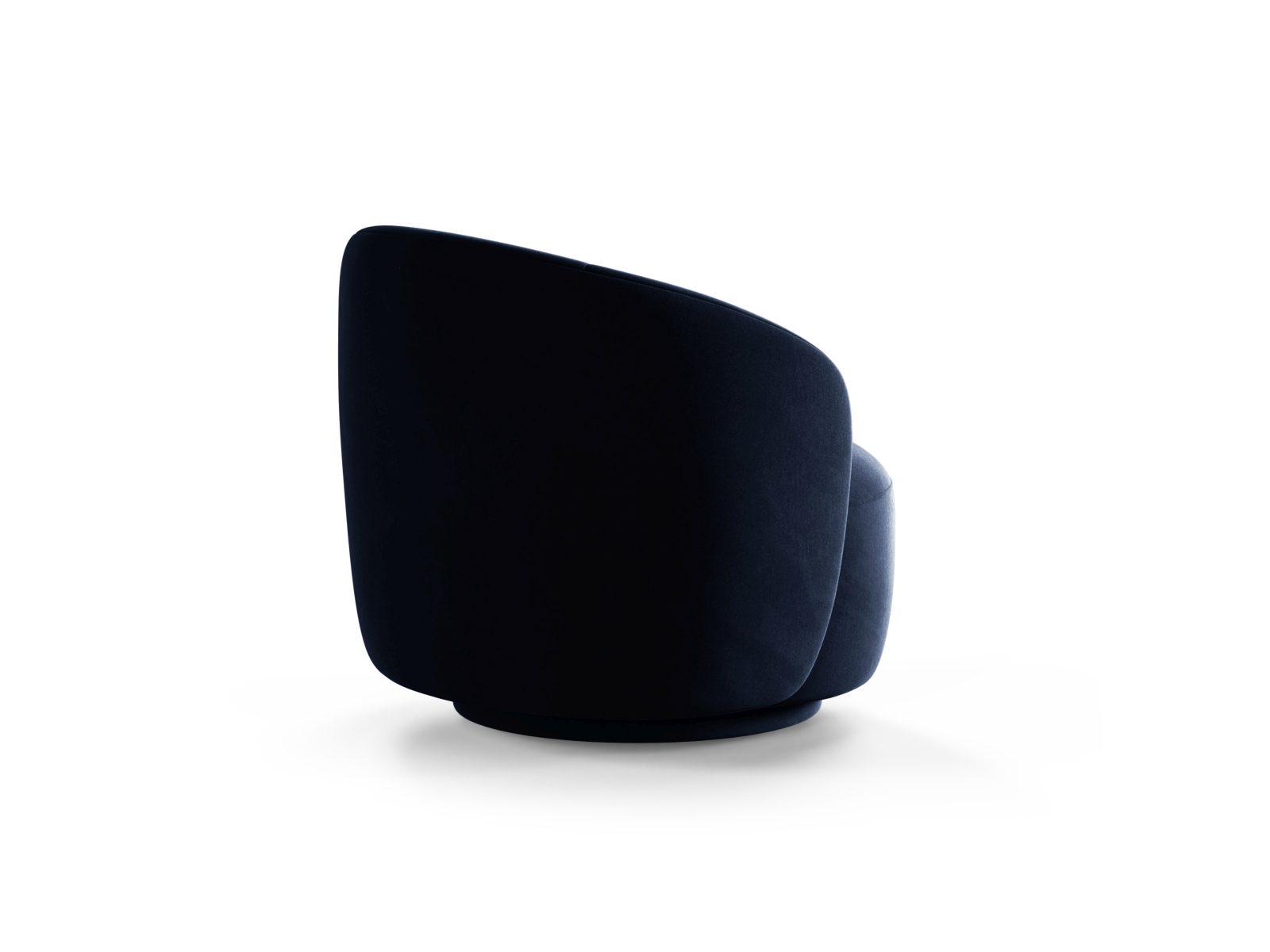 Swivel Velvet Armchair, "Letizia", 1 Seat, 86x83x76.5