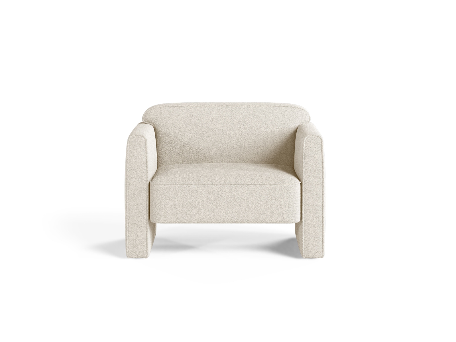 Boucle Armchair, "Abby", 1 Seat, 90x80x69