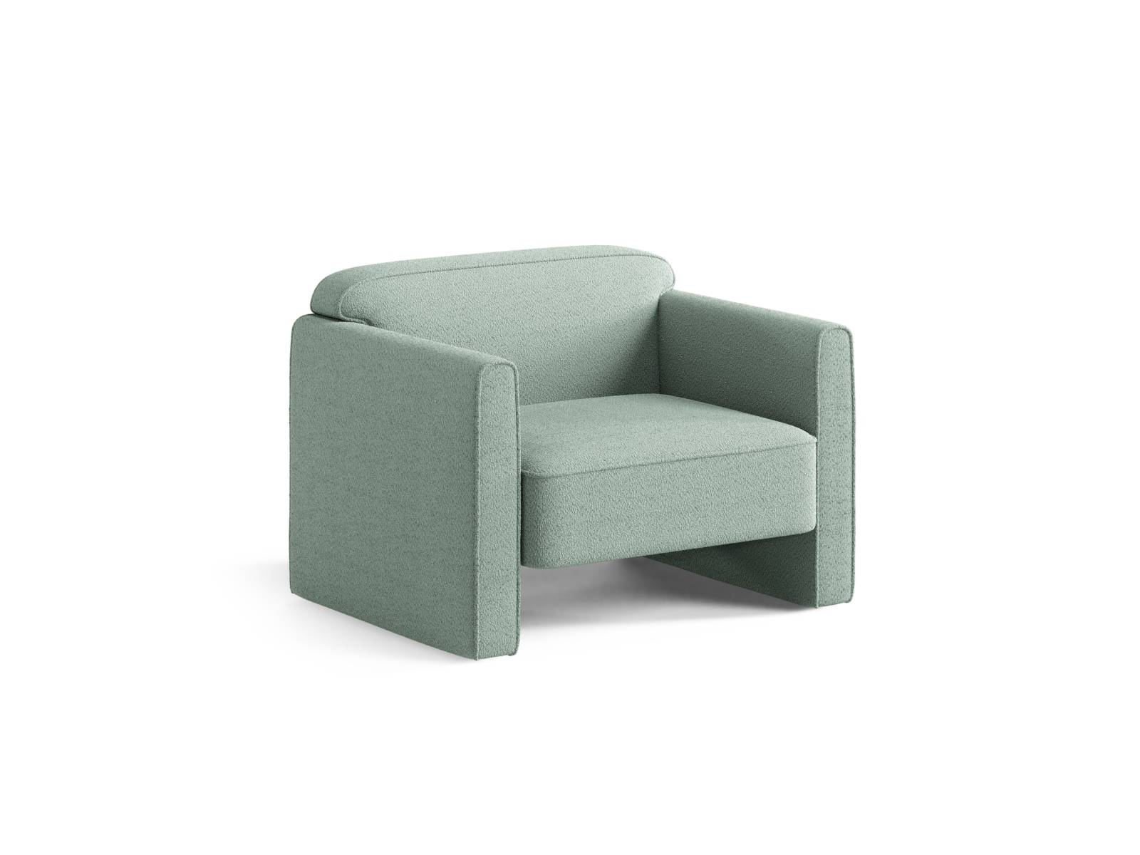 Boucle Armchair, "Abby", 1 Seat, 90x80x69