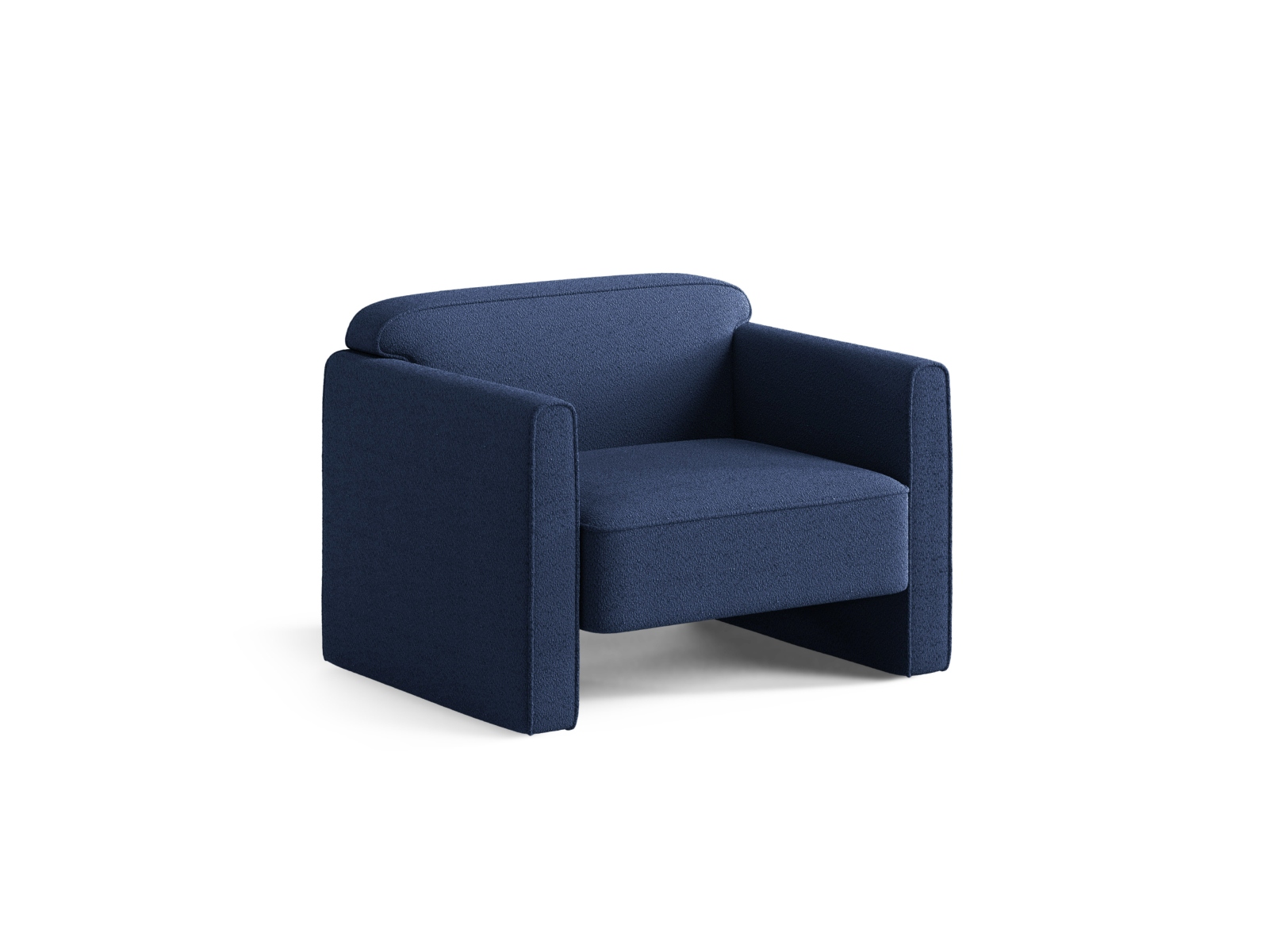 Boucle Armchair, "Abby", 1 Seat, 90x80x69
