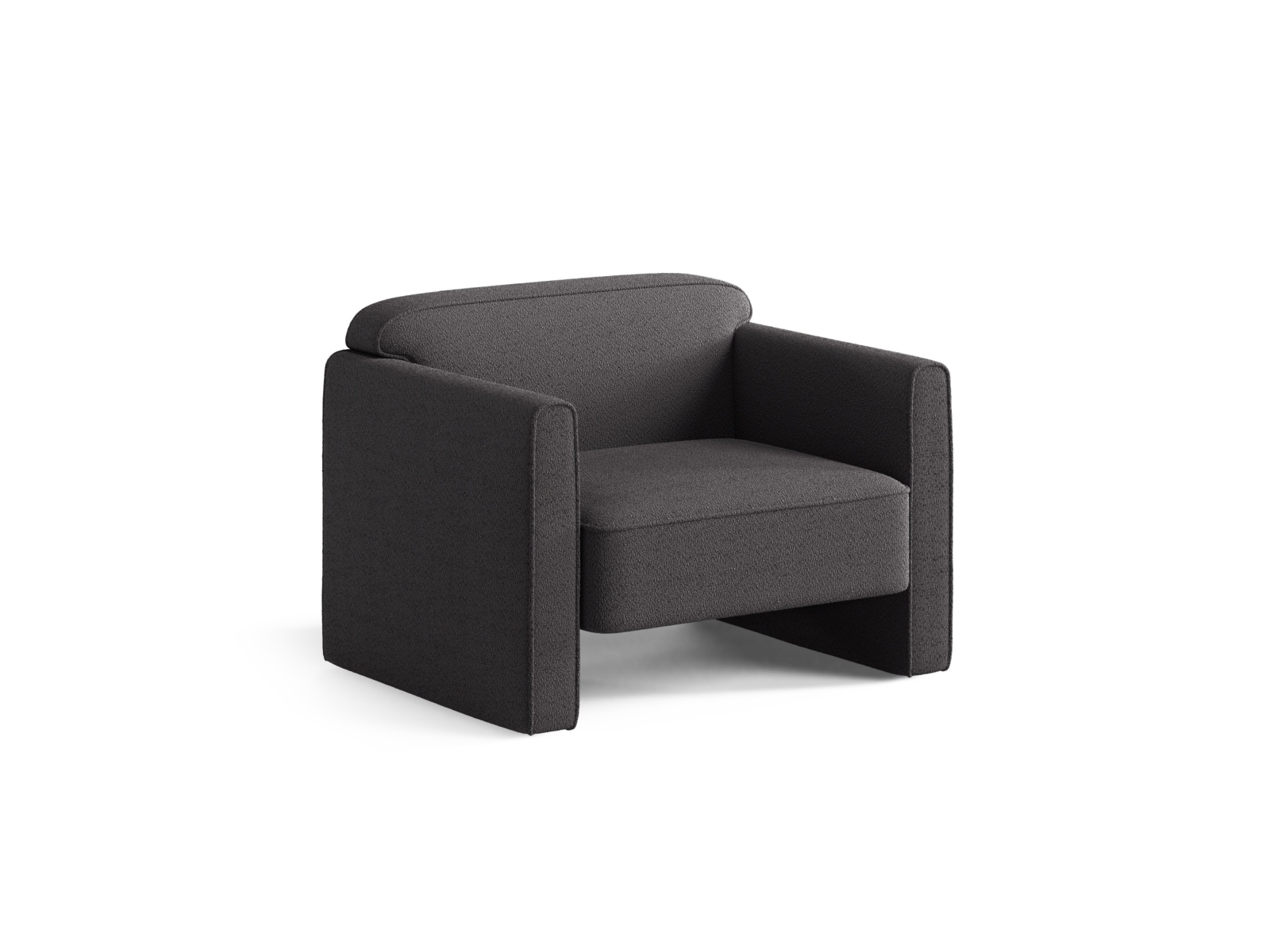 Boucle Armchair, "Abby", 1 Seat, 90x80x69
