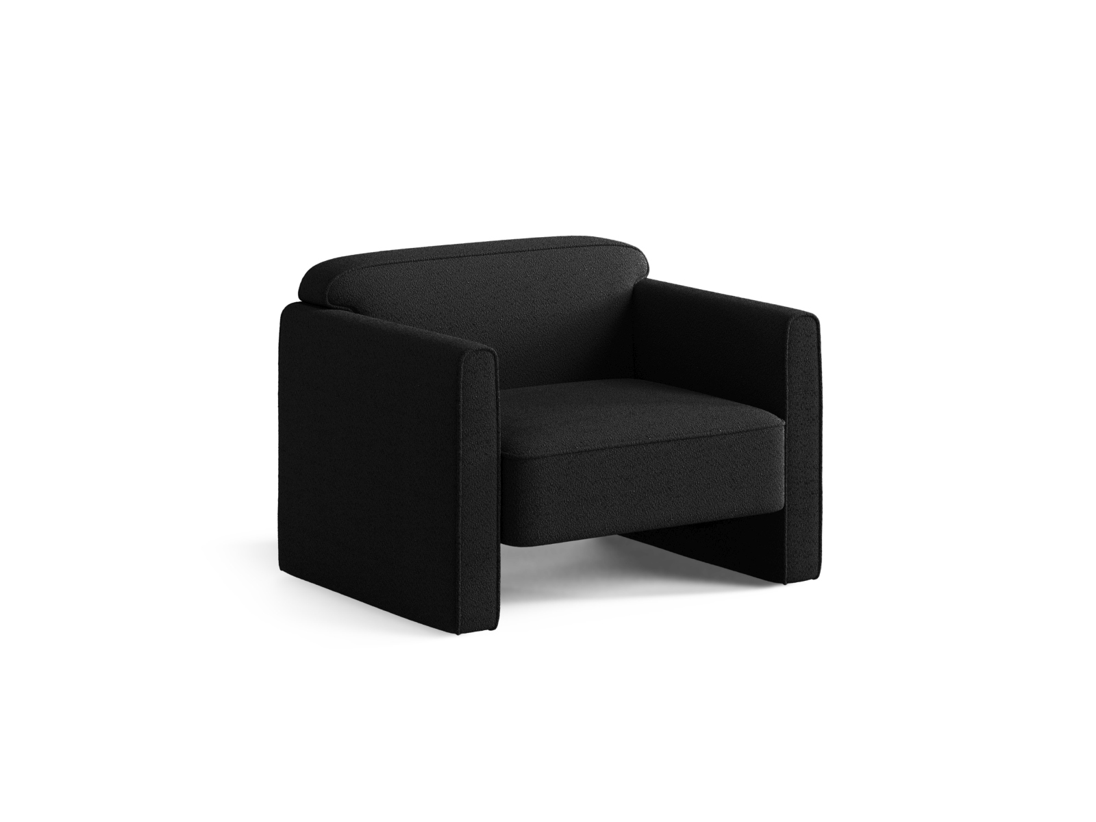 Boucle Armchair, "Abby", 1 Seat, 90x80x69