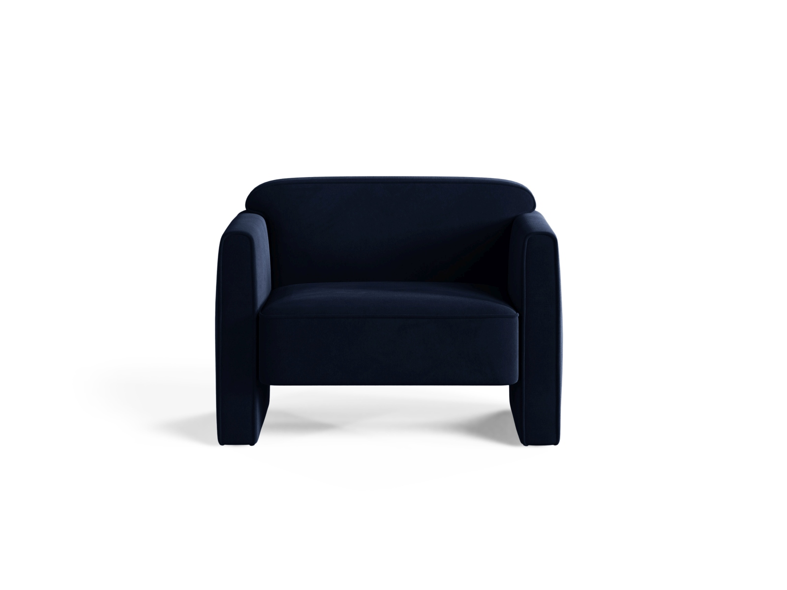 Velvet Armchair, "Abby", 1 Seat, 90x80x69