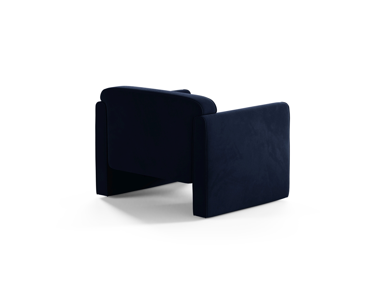 Velvet Armchair, "Abby", 1 Seat, 90x80x69