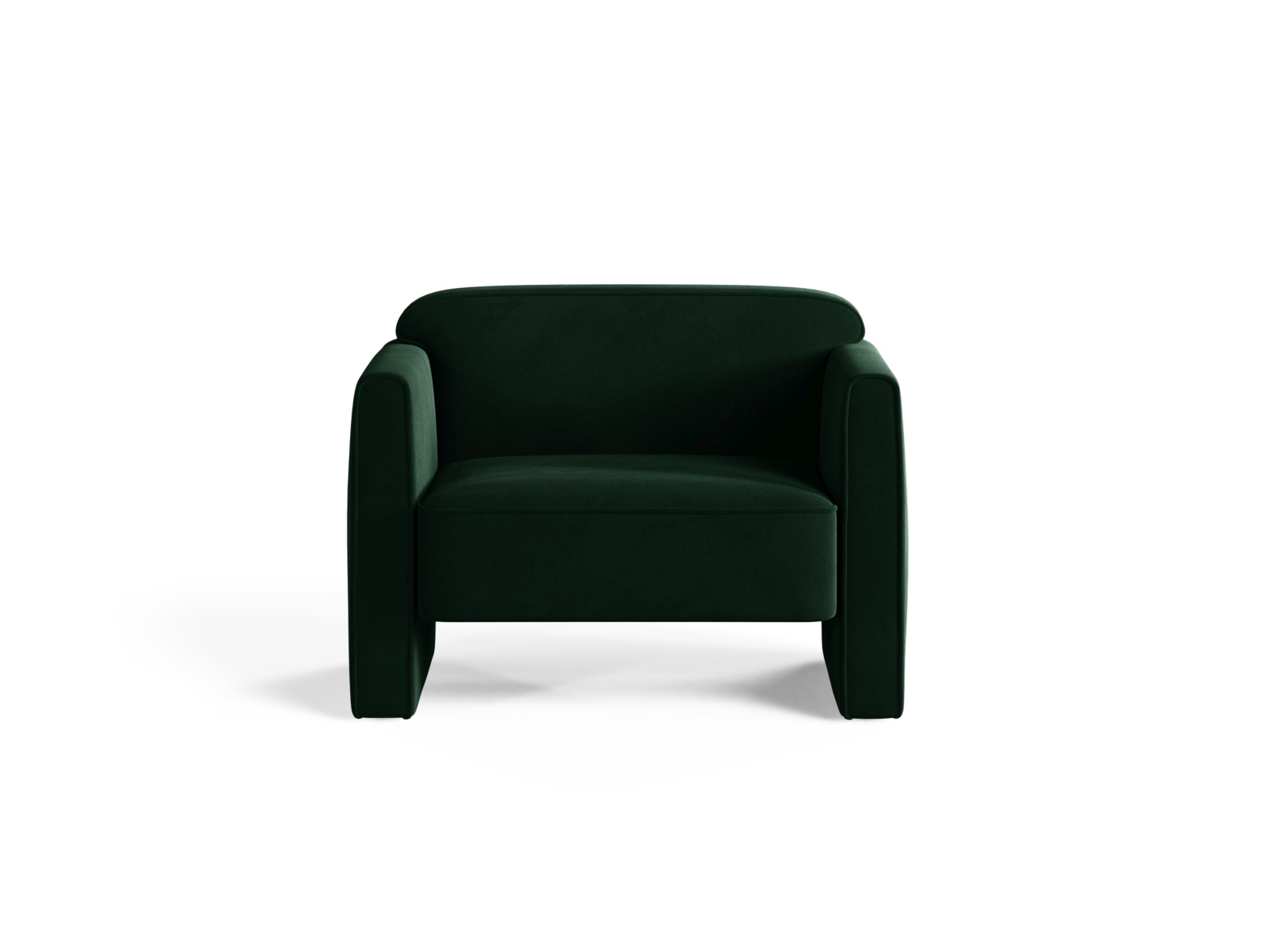 Velvet Armchair, "Abby", 1 Seat, 90x80x69