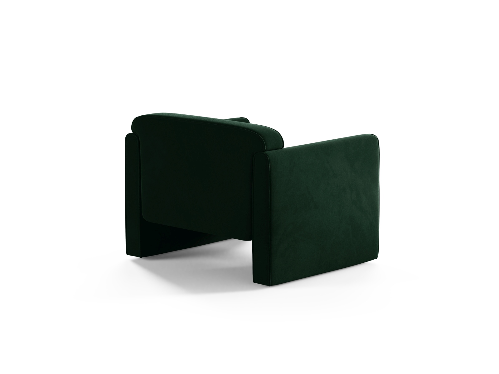 Velvet Armchair, "Abby", 1 Seat, 90x80x69