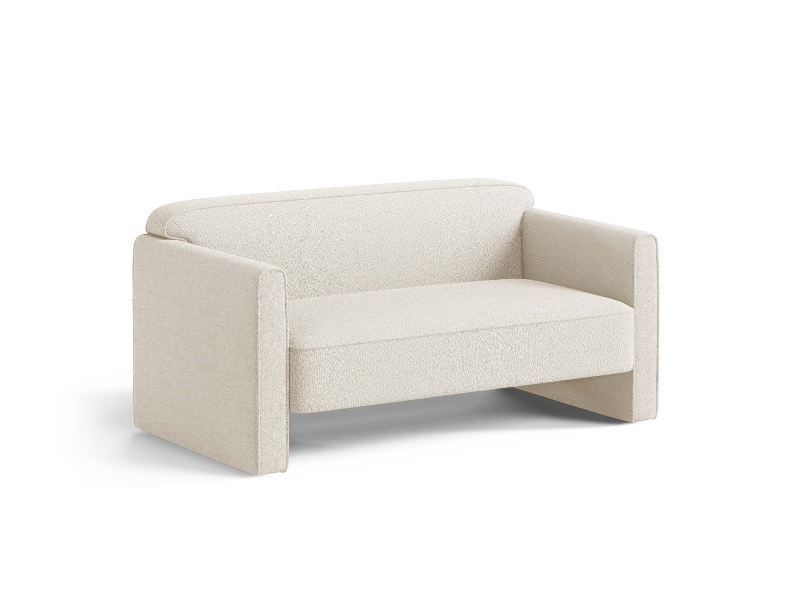 Boucle Sofa, "Abby", 2 Seats, 140x80x69