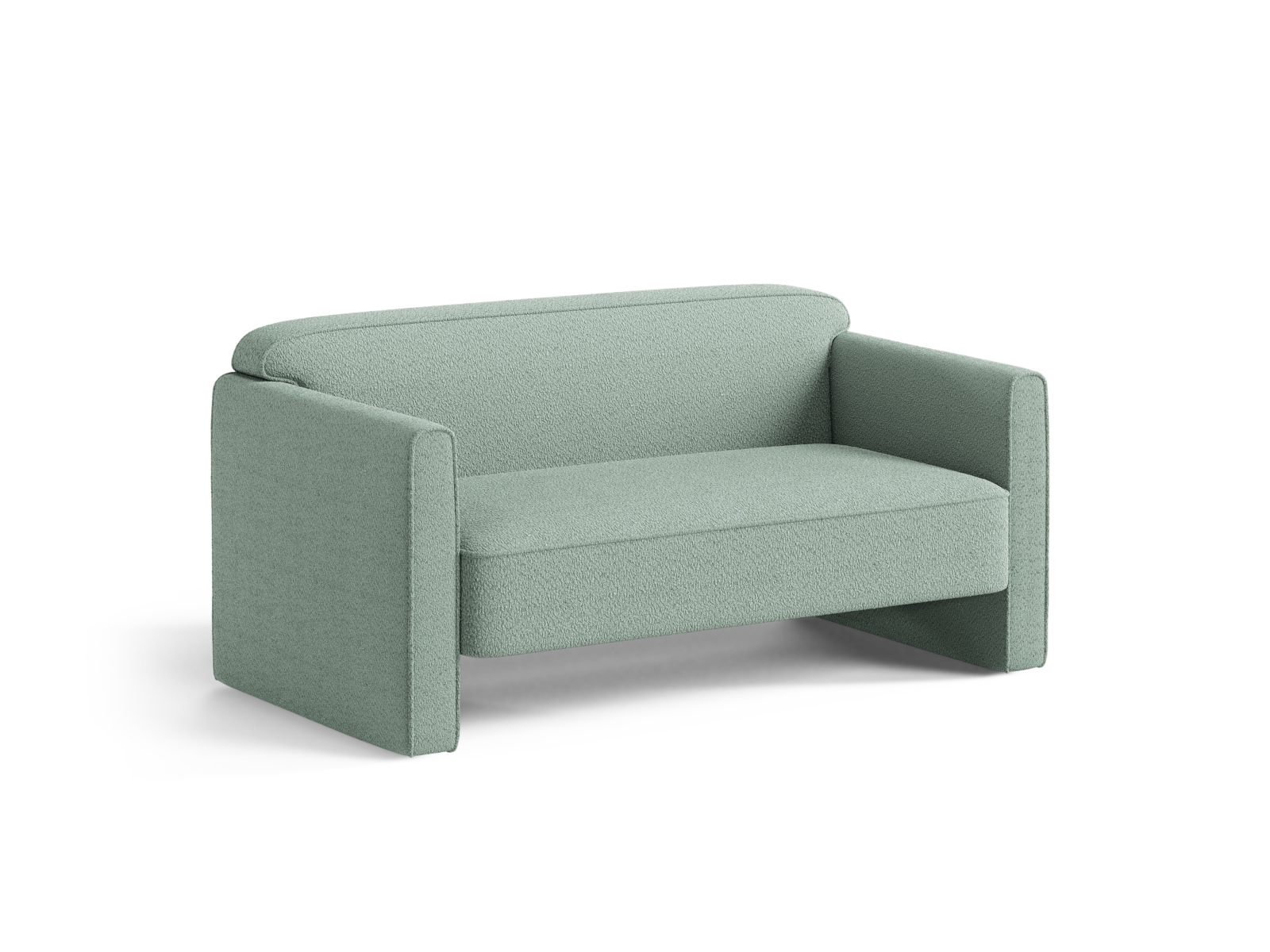 Boucle Sofa, "Abby", 2 Seats, 140x80x69